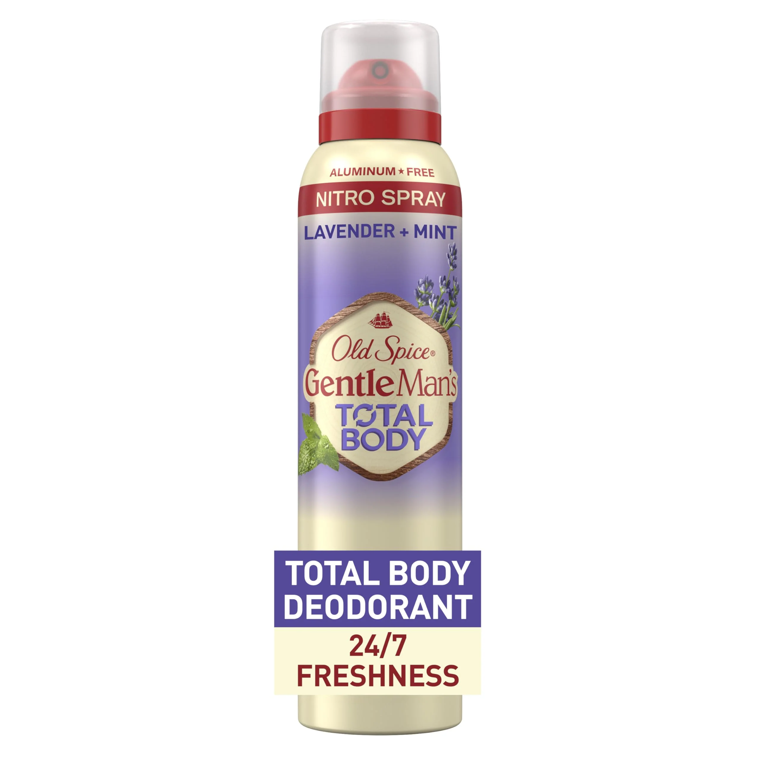 Flexible Old Spice Whole Body Deodorant Spray for Men Aluminum Lavender Mint Scent 24 7 Odor Protection 24 7 Lasting Freshness Dermatologist Tested Gentle on Skin Safe to Use All Over 3.5 oz Top-Quality