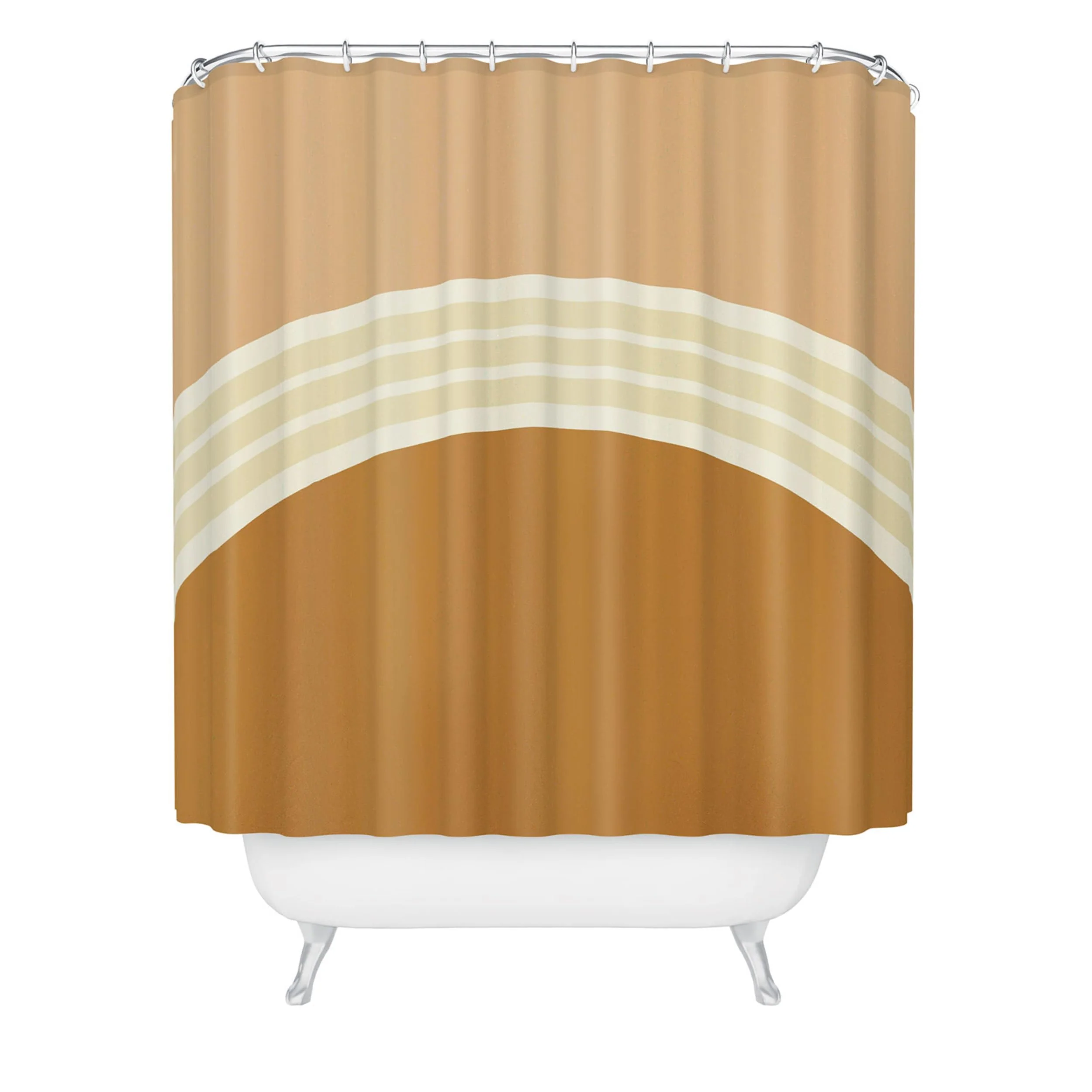 Functional Society6 Shower Curtain - Bathroom Decor by Urban Wild Studio - Extra Long Fabric Shower Curtains for Bathroom 71 x 74 One Day Clay Layers 2 Innovative