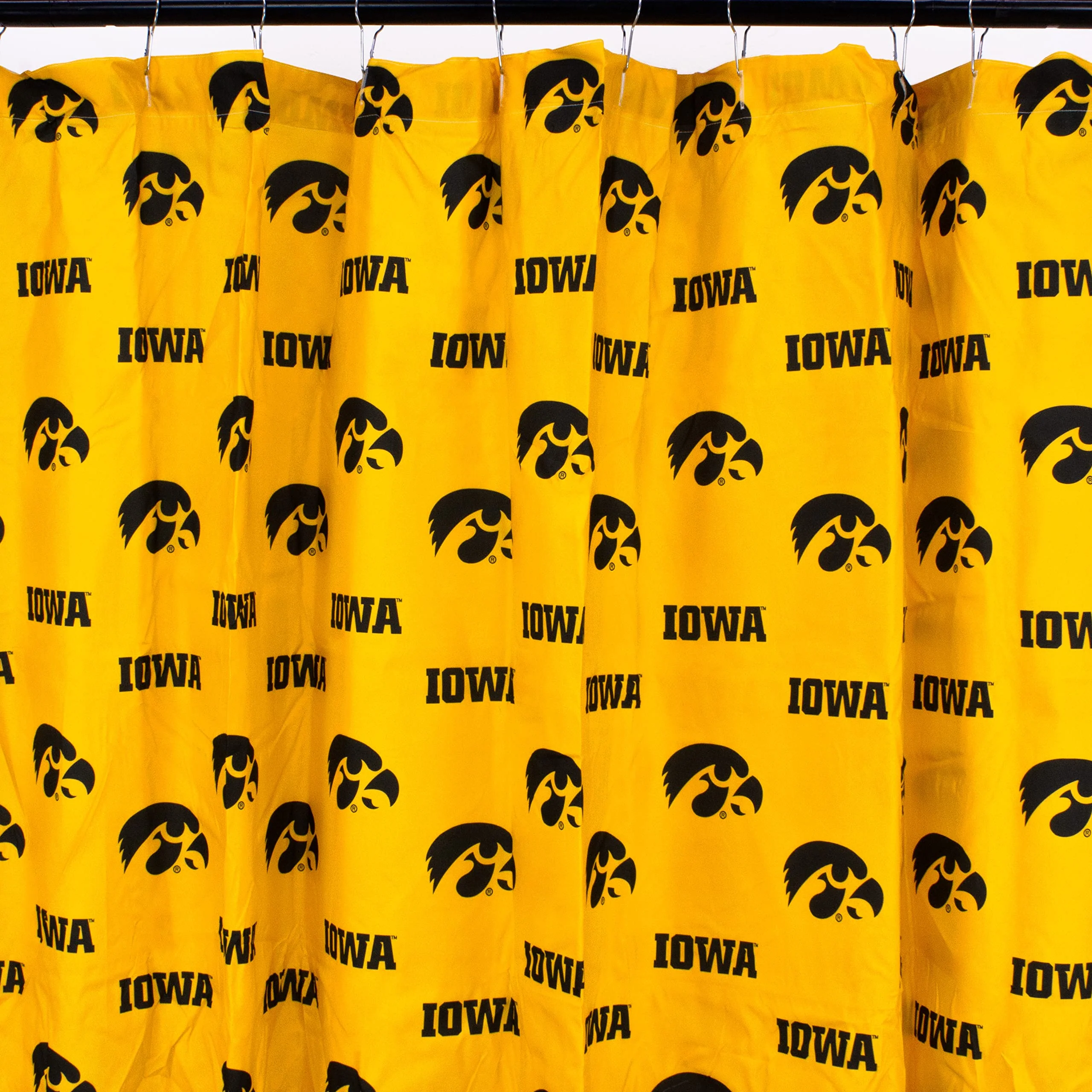 Elegant College Covers Everything Comfy Iowa Hawkeyes Bright and Colorful Shower Curtain Cover Outstanding