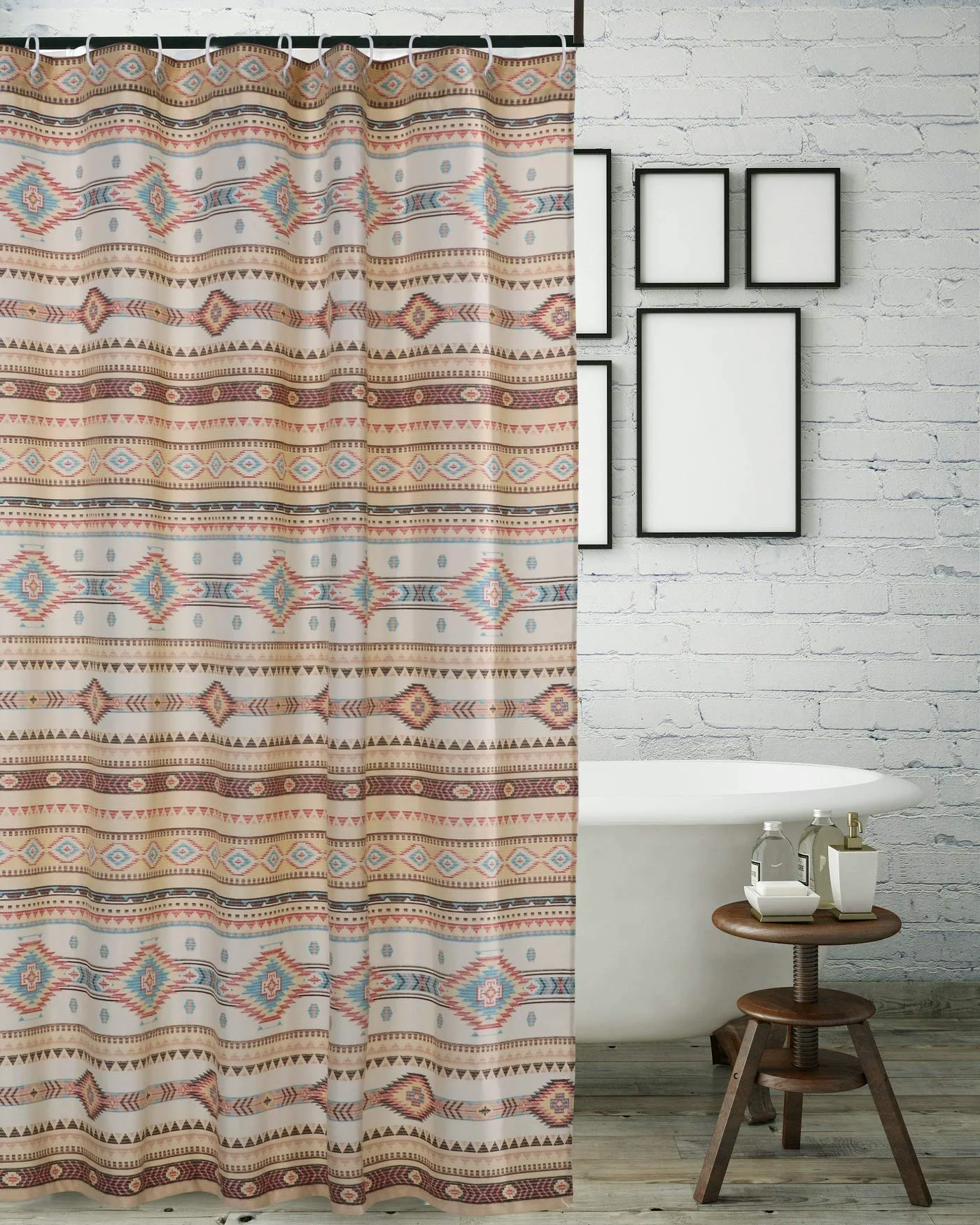 High-Quality Greenland Home Fashions Fabric Sensations Shower Curtain Stylish Bathroom Decor Machine Washable 72 inches x 72 inches Phoenix Genuine