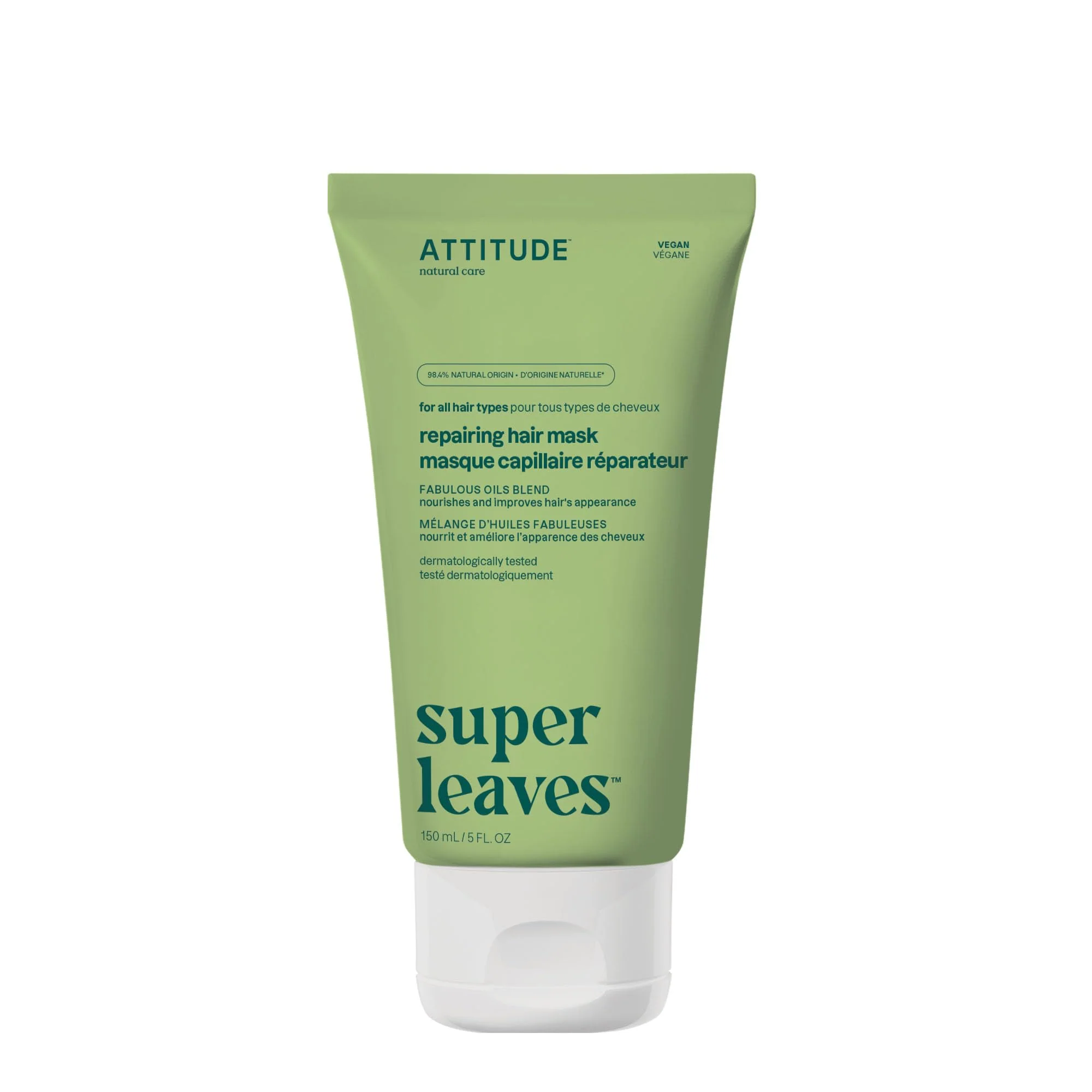 Expertly Made ATTITUDE Repairing Hair Mask Nourishes and Improves Hair's Appearance Fabulous Oils Blend Abyssinian Oil Argan Oil Shea Butter Vegan Hair Care Trendy