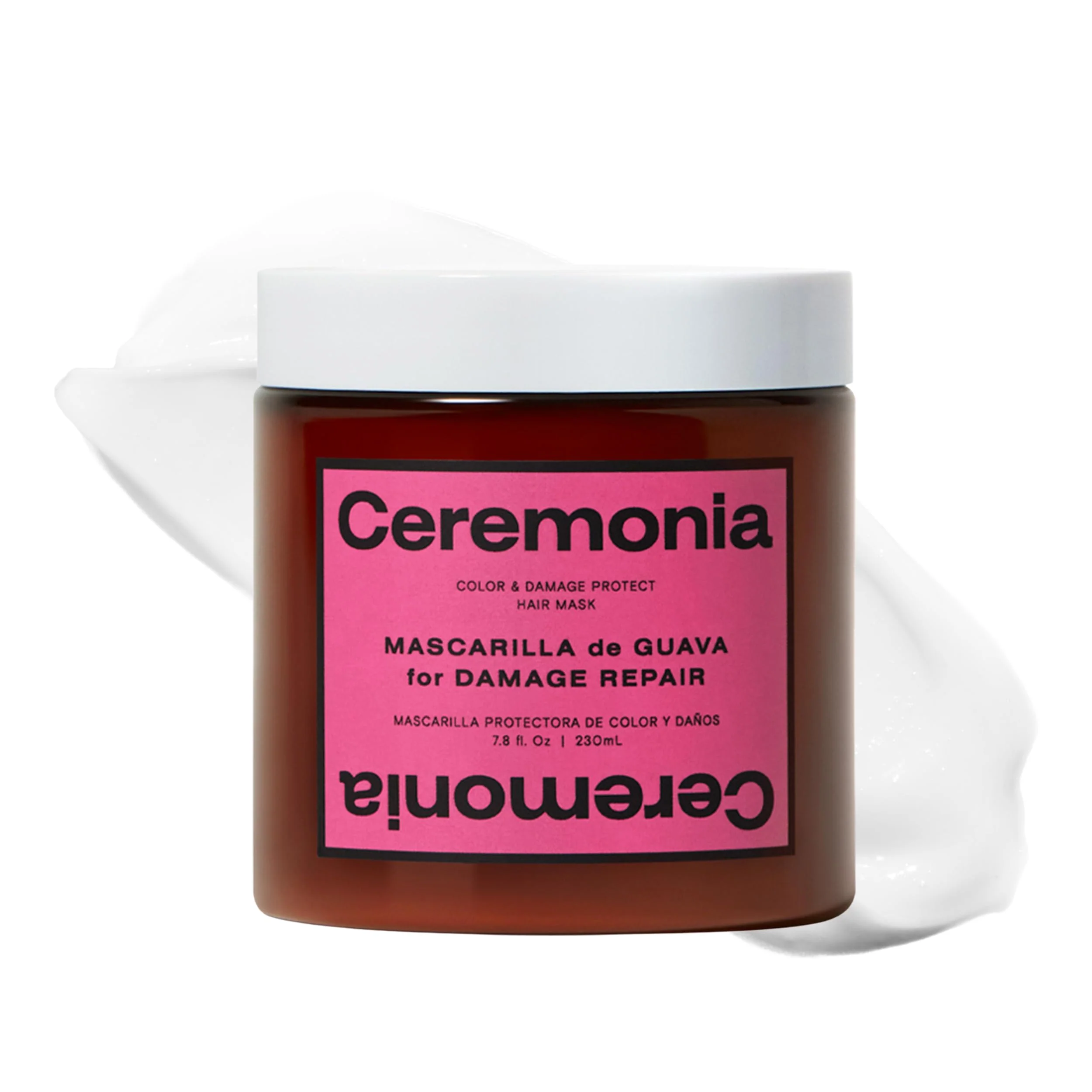 Fast Ceremonia Guava Hair Mask Color Protection and Damage Repair with Agave 7.8 Fl Oz 230 mL Enhanced
