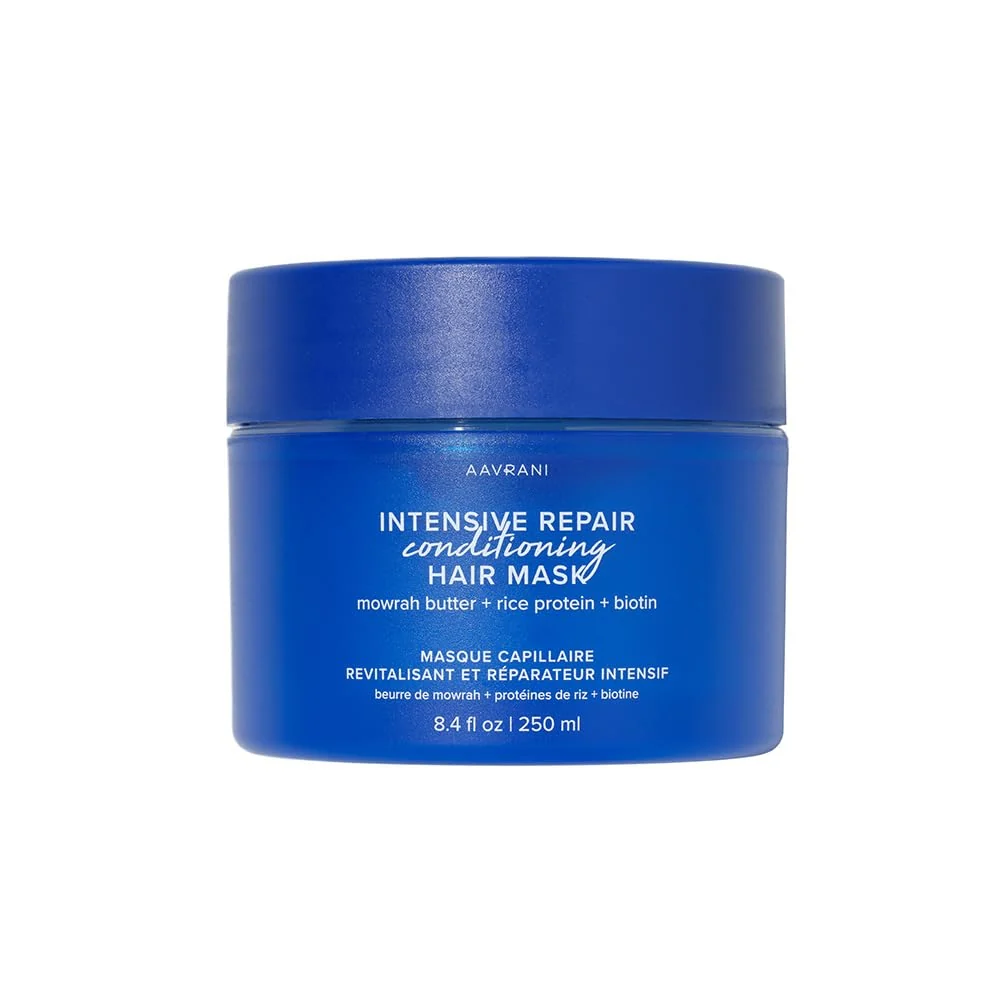Expertly Made AAVRANI Intensive Repair Conditioning Hair Mask - Mask for Dry Damaged Hair - with Biotin Rice Protein Mowrah Butter to Repair - Vegan - 8.4 Oz Optimized