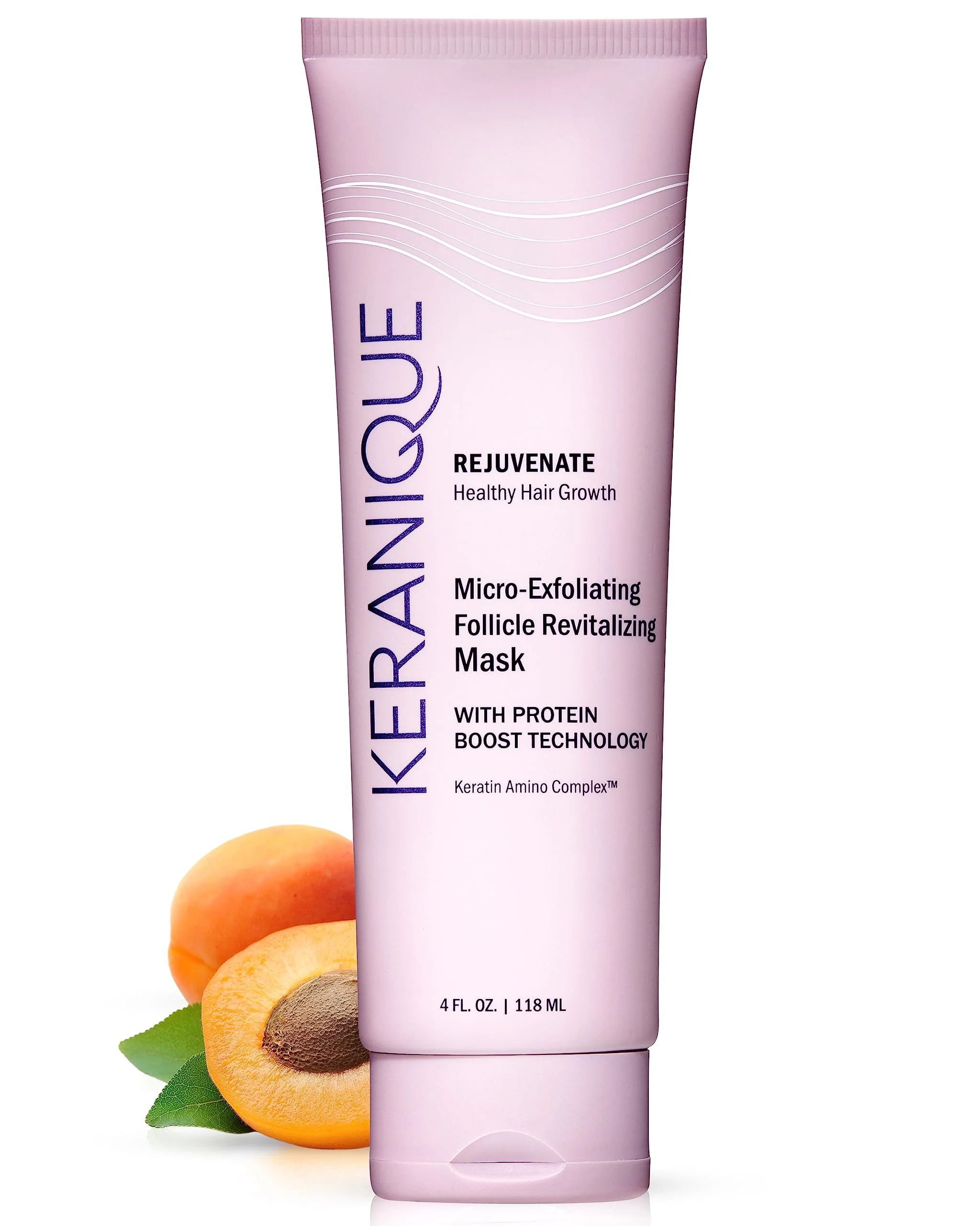 Crafted Micro Exfoliating Mask for Scalp Hair - Keranique Clarifying Scalp Scrub for Women - Cleansing Moisturizing Scalp Detox Conditioner - Creates Organic