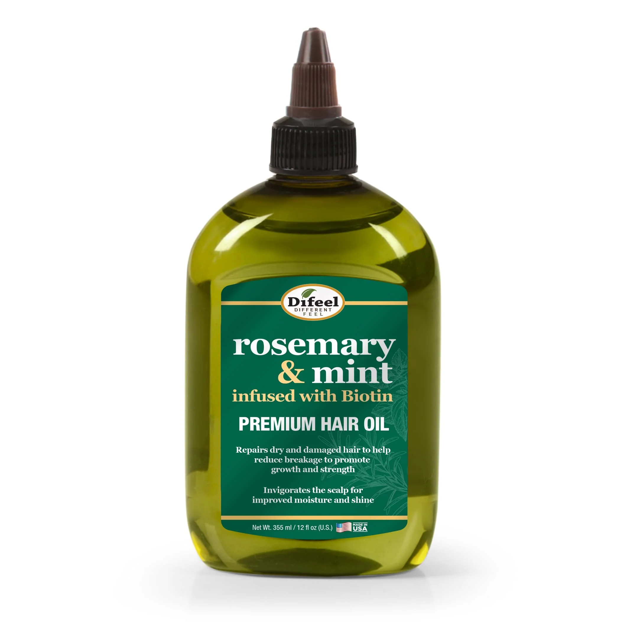 Relaxed Difeel Rosemary and Mint d Premium Hair Oil - Large 12 oz. Contemporary