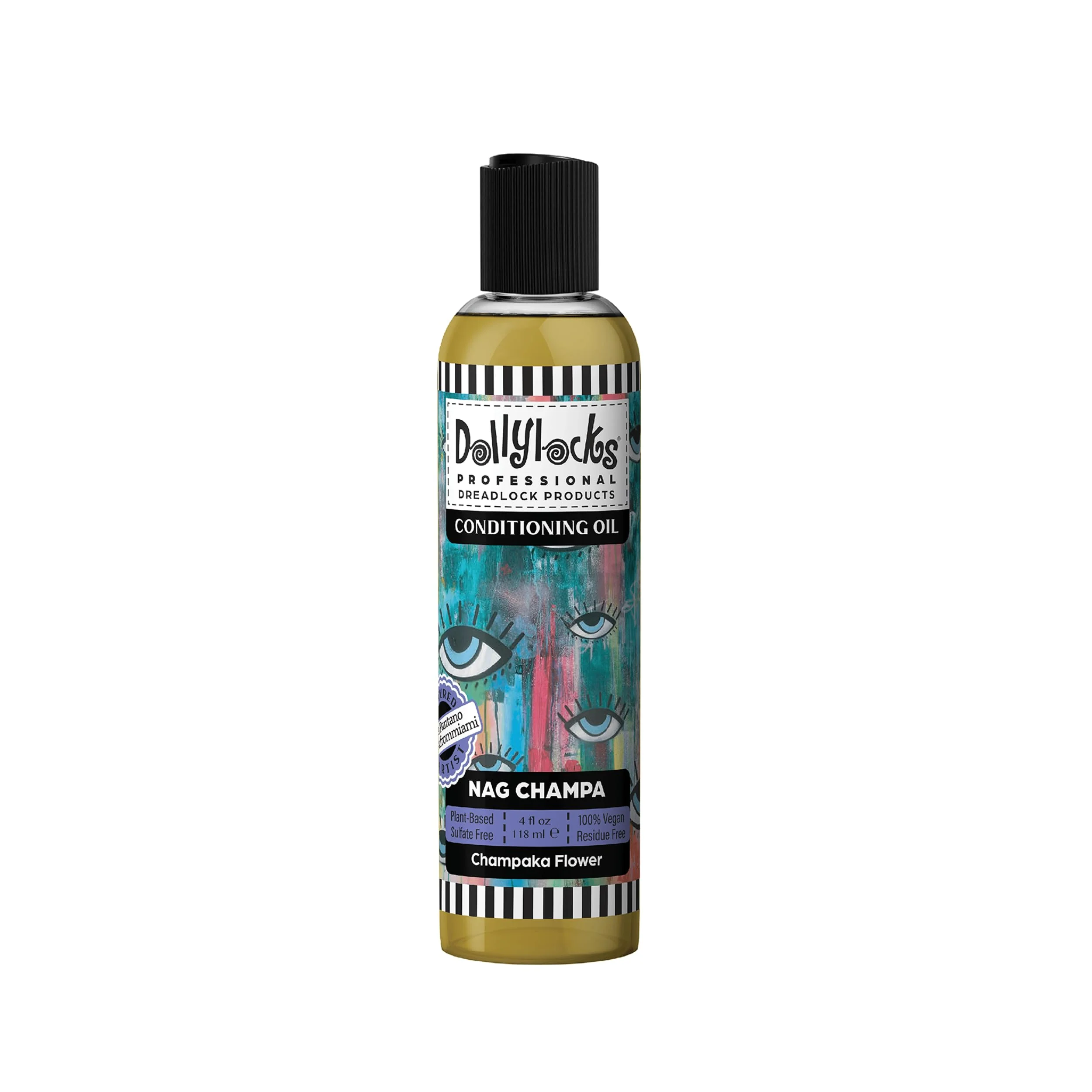 Environmentally Friendly Dollylocks Conditioning Oil - Plant-Based Residue- Moisturizing Scalp Dreadlock Oil pH Balanced Vegan Nag Champa Scent 4oz Fine Crafted