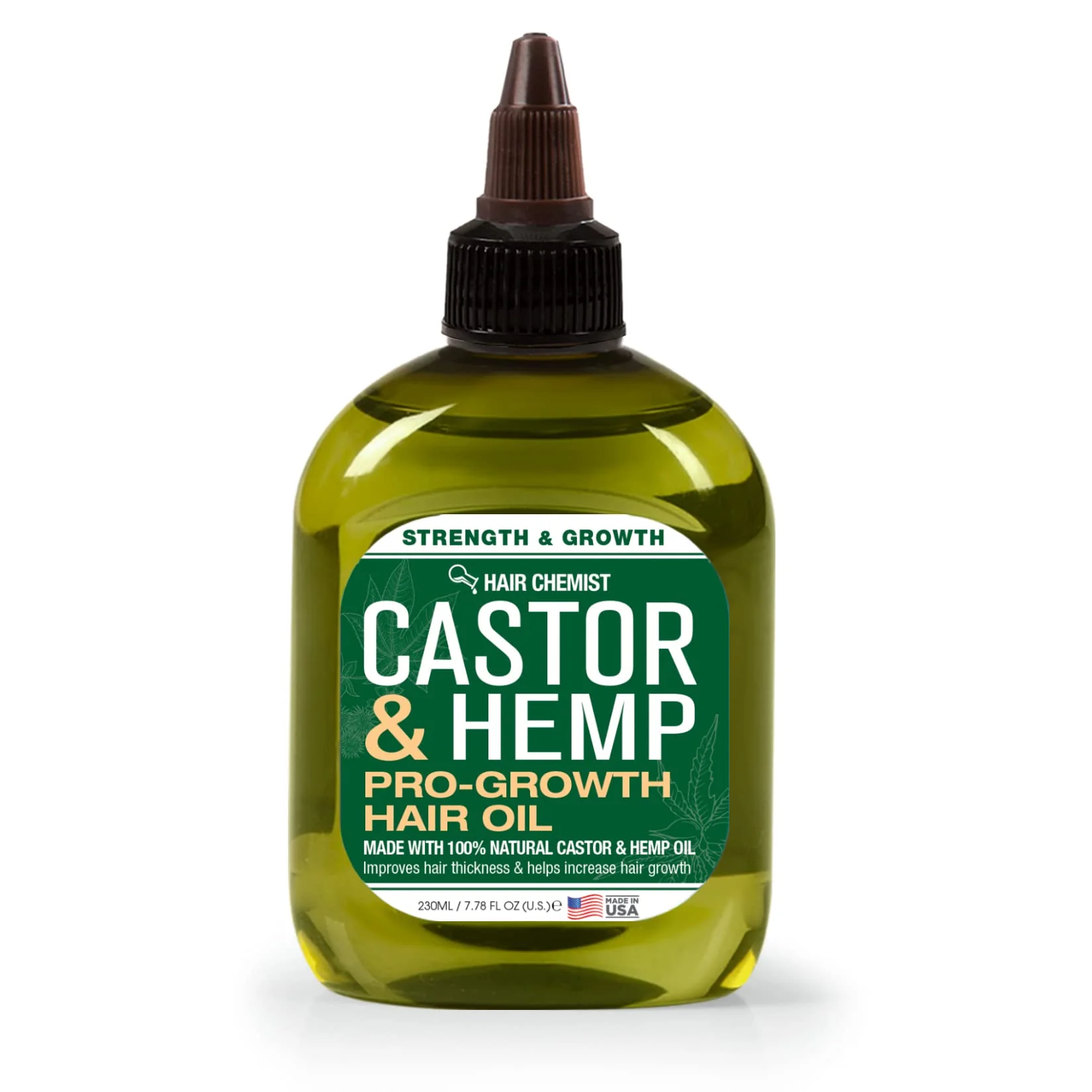 Specialty Hair Chemist Castor and Hemp Pro-Growth Hair Oil 7.1 oz. - Natural Hair Oil Blend for Hair Growth Effective