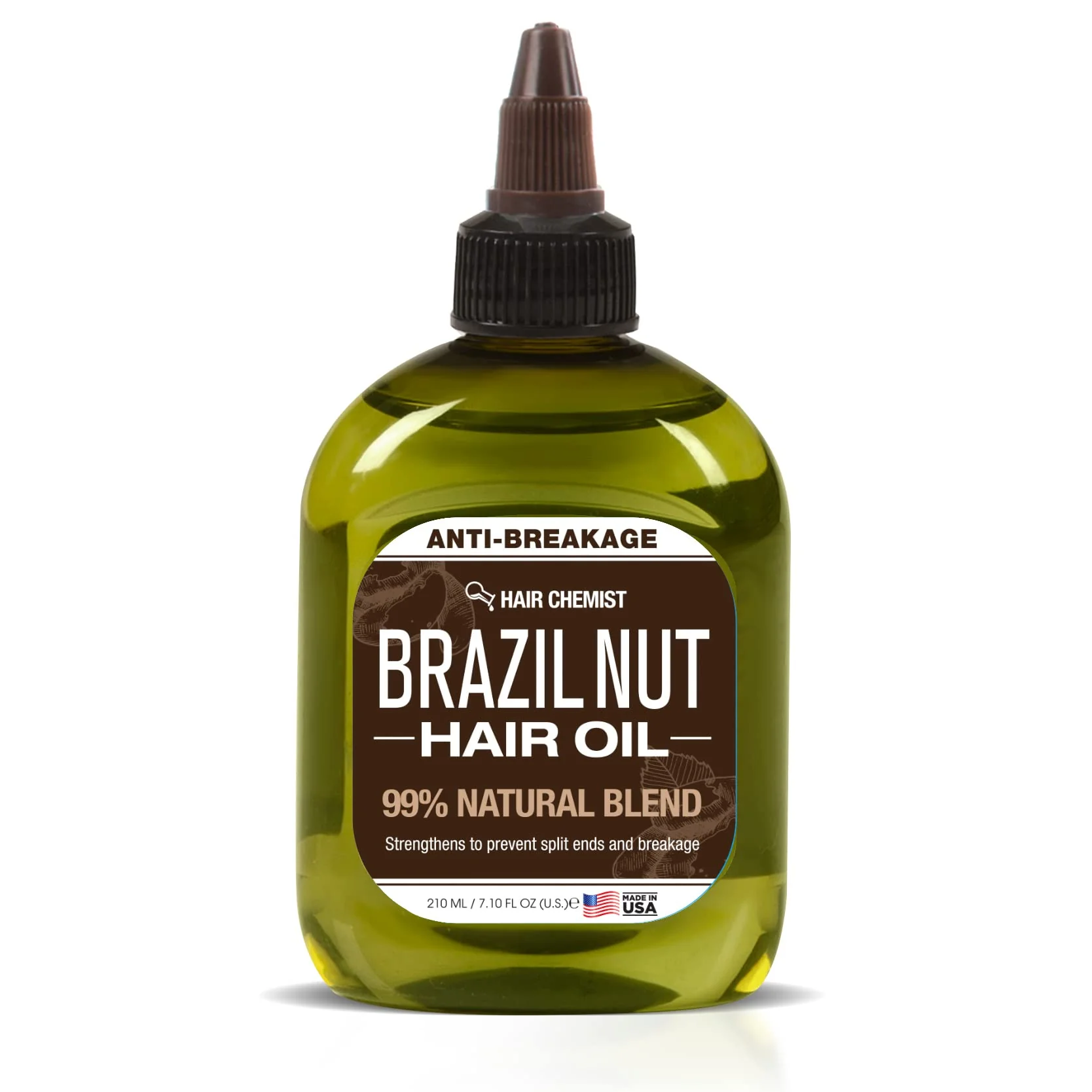 Expertly Made Hair Chemist 99 Natural Hair Oil - Brazil Nut 7.1 oz. Reusable