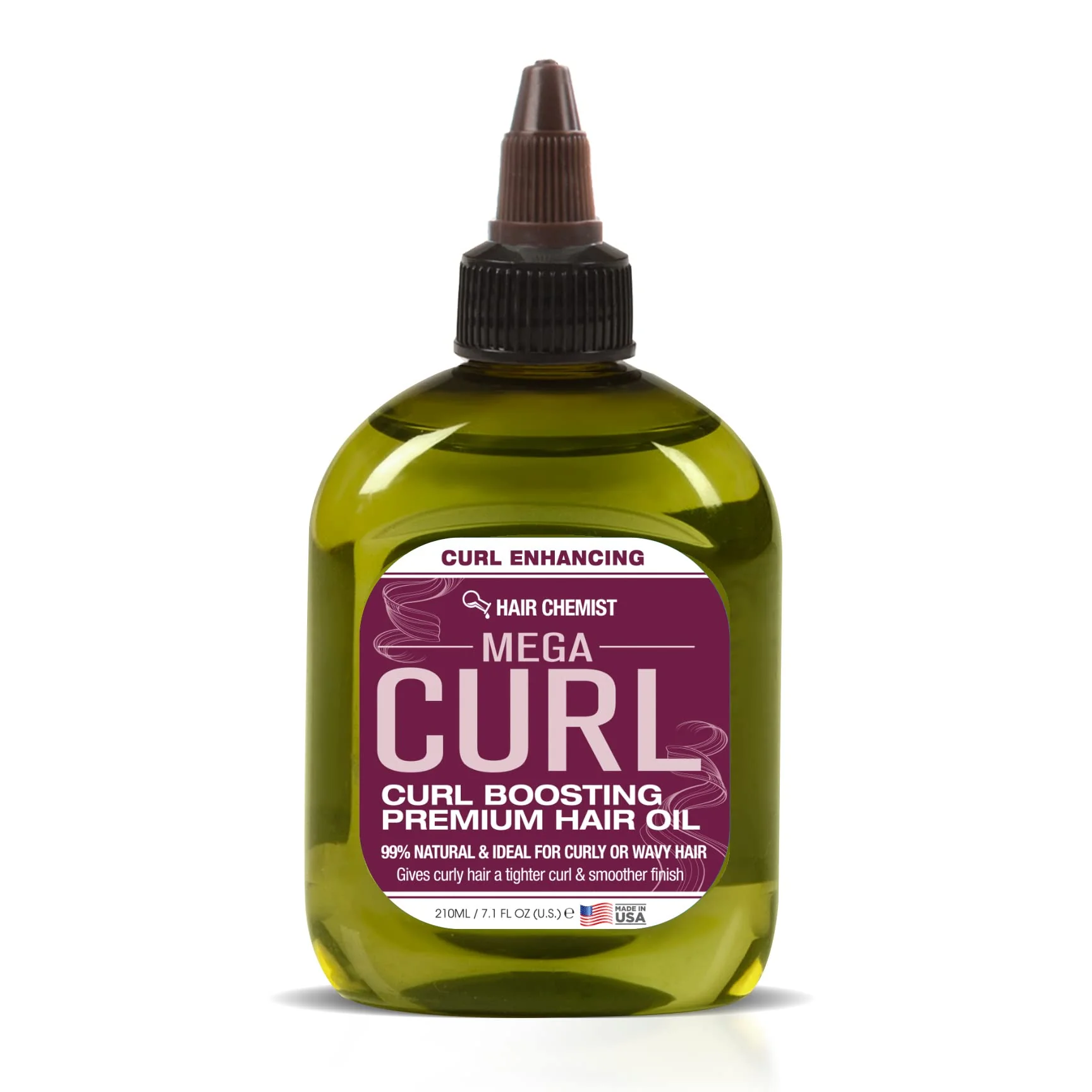 Green Hair Chemist Mega Curl Boosting Premium Hair Oil 7.78 Oz Sustainable