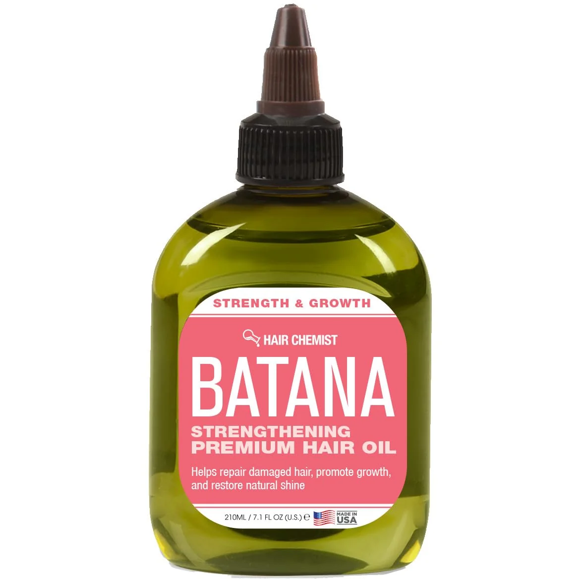 High-Grade Hair Chemist Batana Strengthening Premium Hair Oil 7.1 oz. - Batana Hair Oil Nourishing Batana Hair Growth Oil Casual