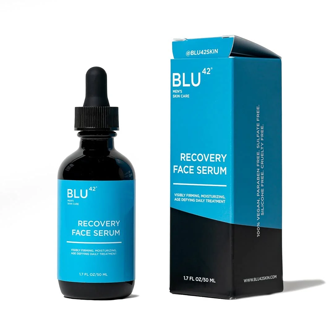 Elite Blu42 Men's Recovery Face Serum Anti-Aging Hydrating for most skin types 50ml Classic