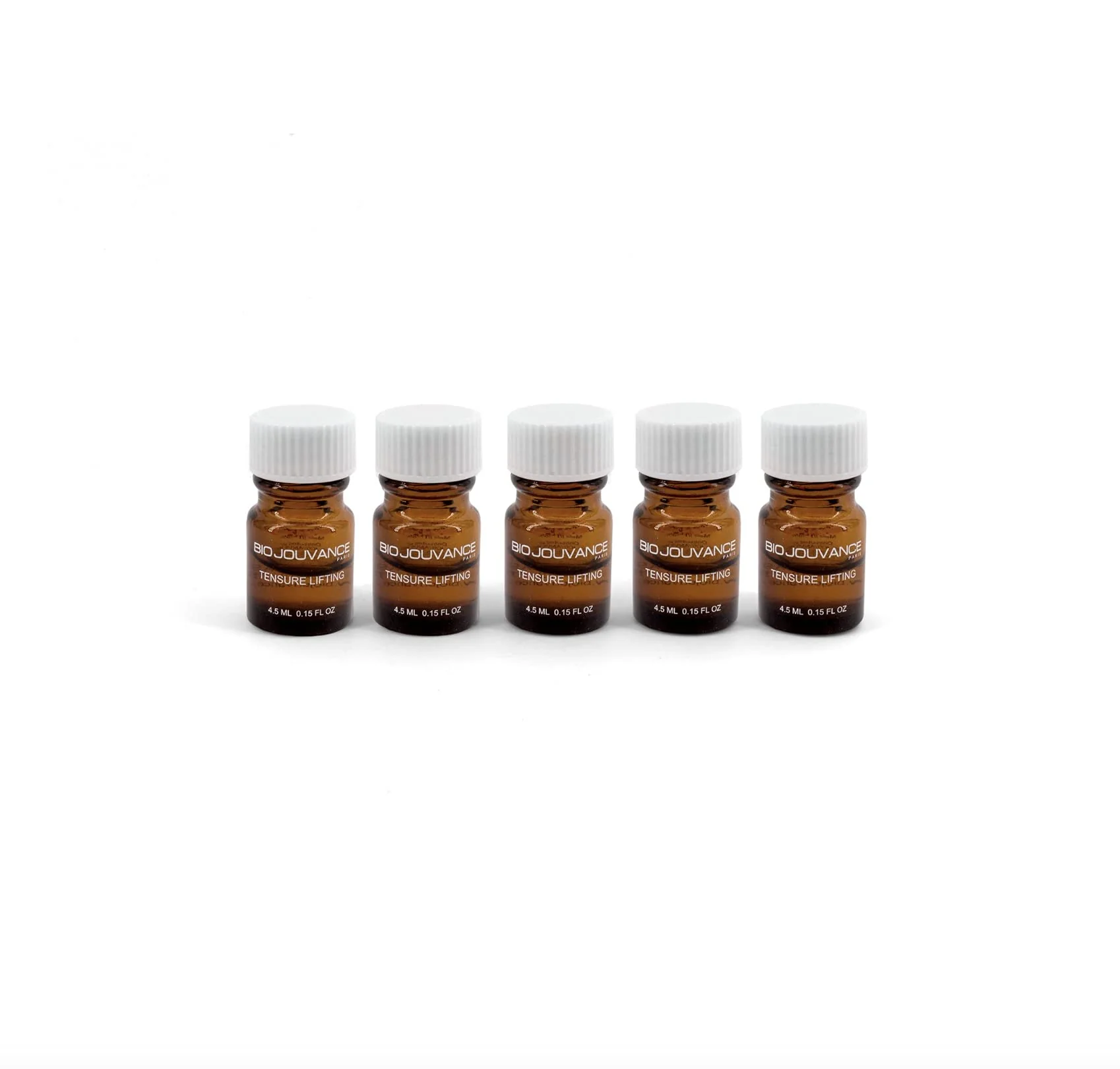 Breathable BIO JOUVANCE PARIS - Stem Cell Tenser Non Frozen 5 Pack 4.5ml - Collagen Synthesis with Stem Cells Extracted from Plants - Facial Skin Care Environmentally Friendly