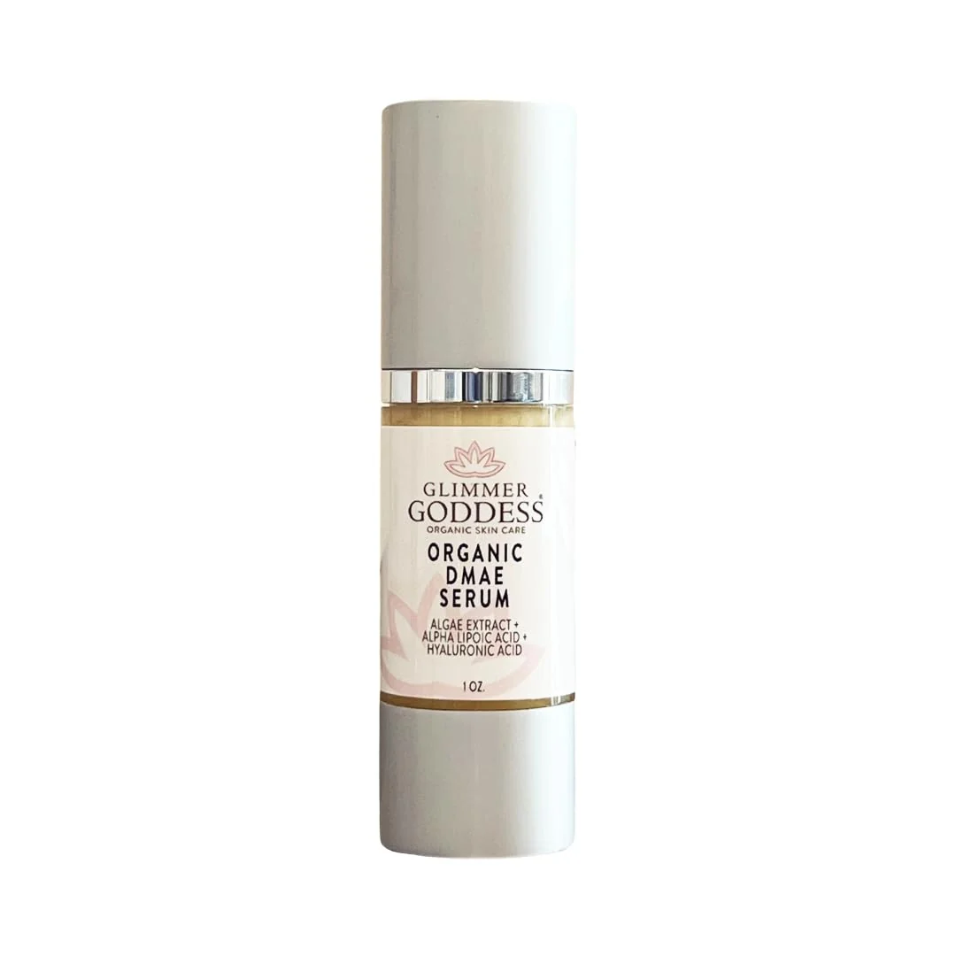 Clean Glimmer Goddess Organic DMAE Skin Firming Facial Serum 1.0 oz Soft