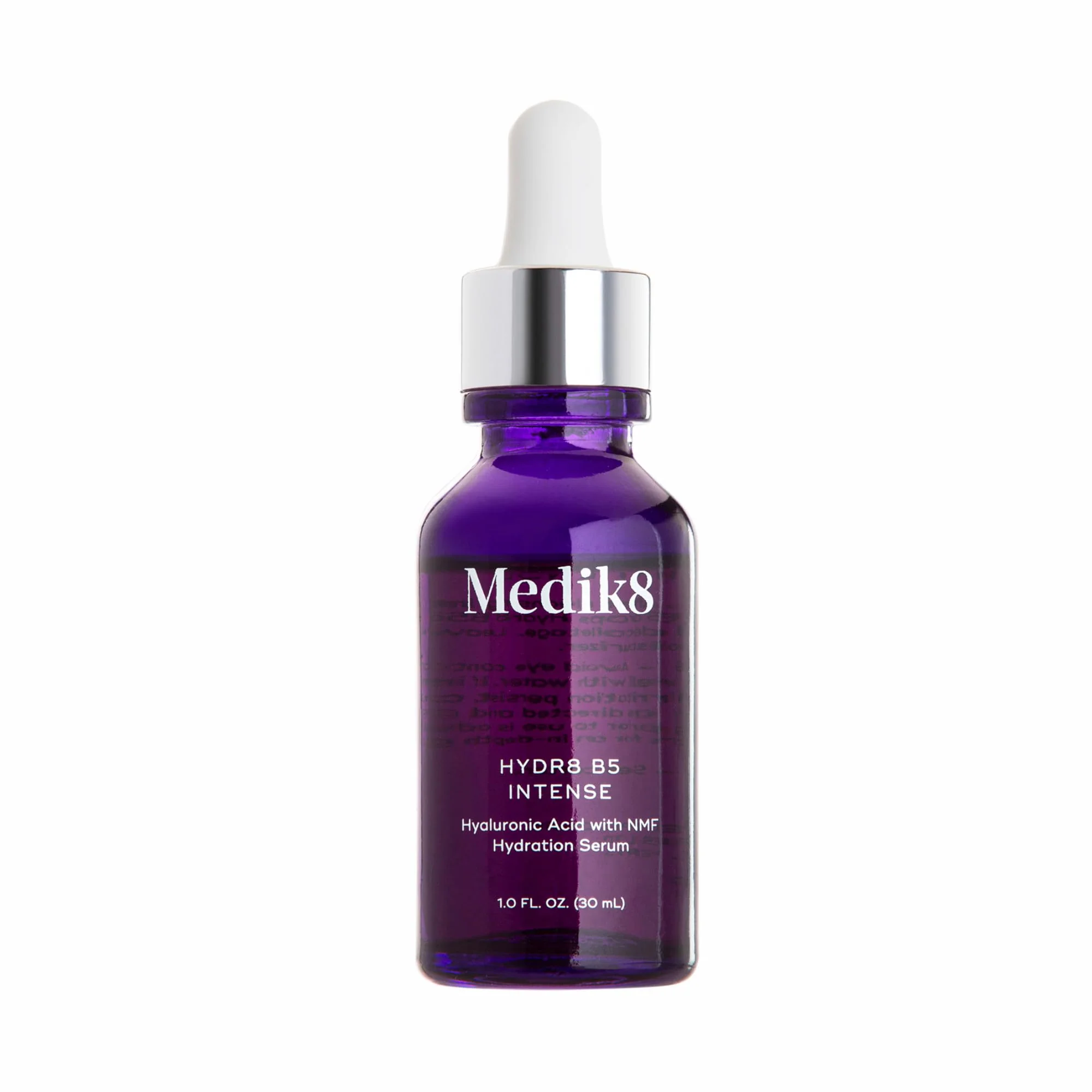 Authentic Medik8 Hydr8 B5 Intense - Hyaluronic Acid Serum - Moisturizing and Antioxidant Serum for Face - Smooths Fine Lines and Wrinkles - Vegan - 1.0 oz Eco-Friendly