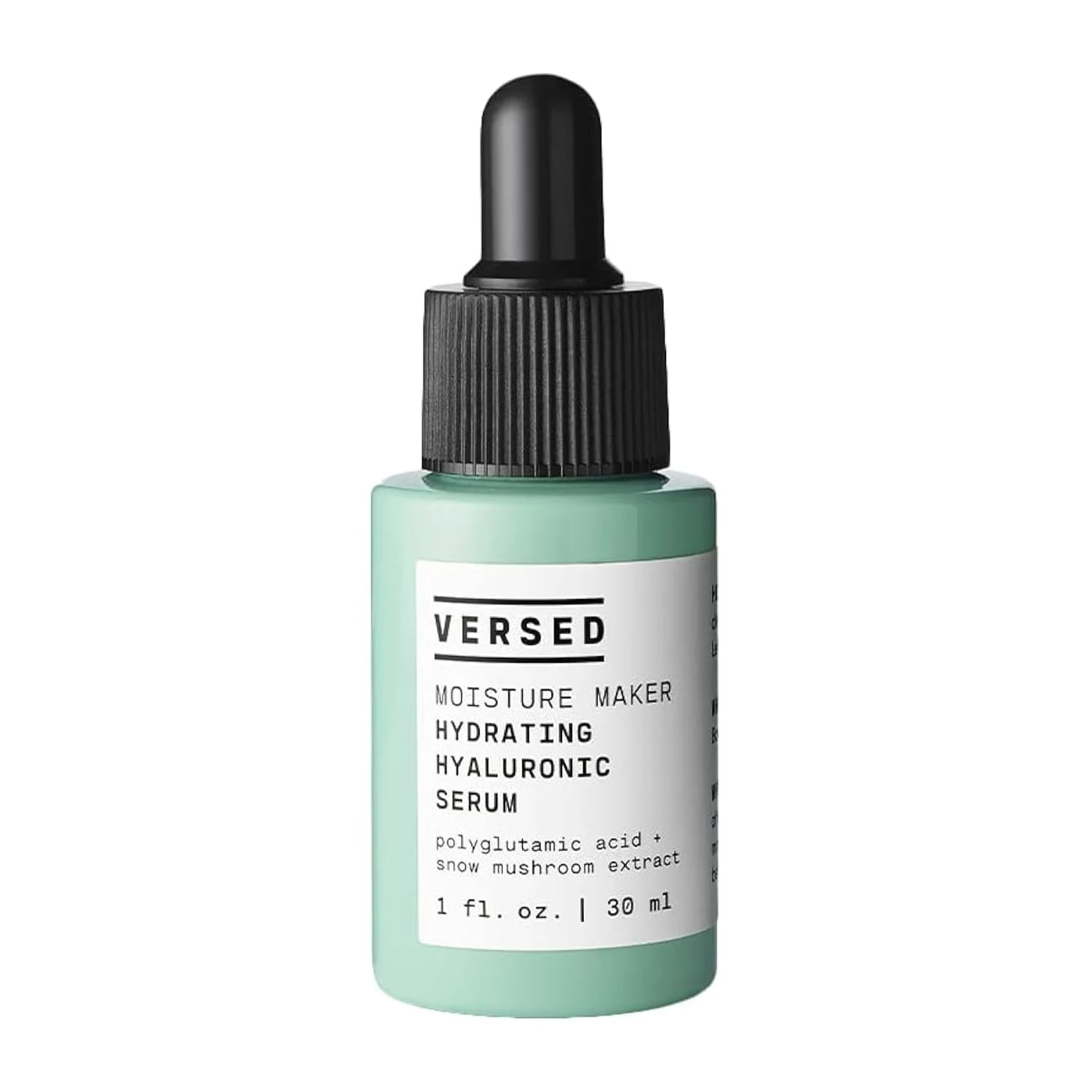 Refined Versed Moisture Maker Hydrating Hyaluronic Serum - Lightweight Face Serum for Dry Skin With Moisturizing Polyglutamic Acid Snow Mushroom Extract User-Friendly