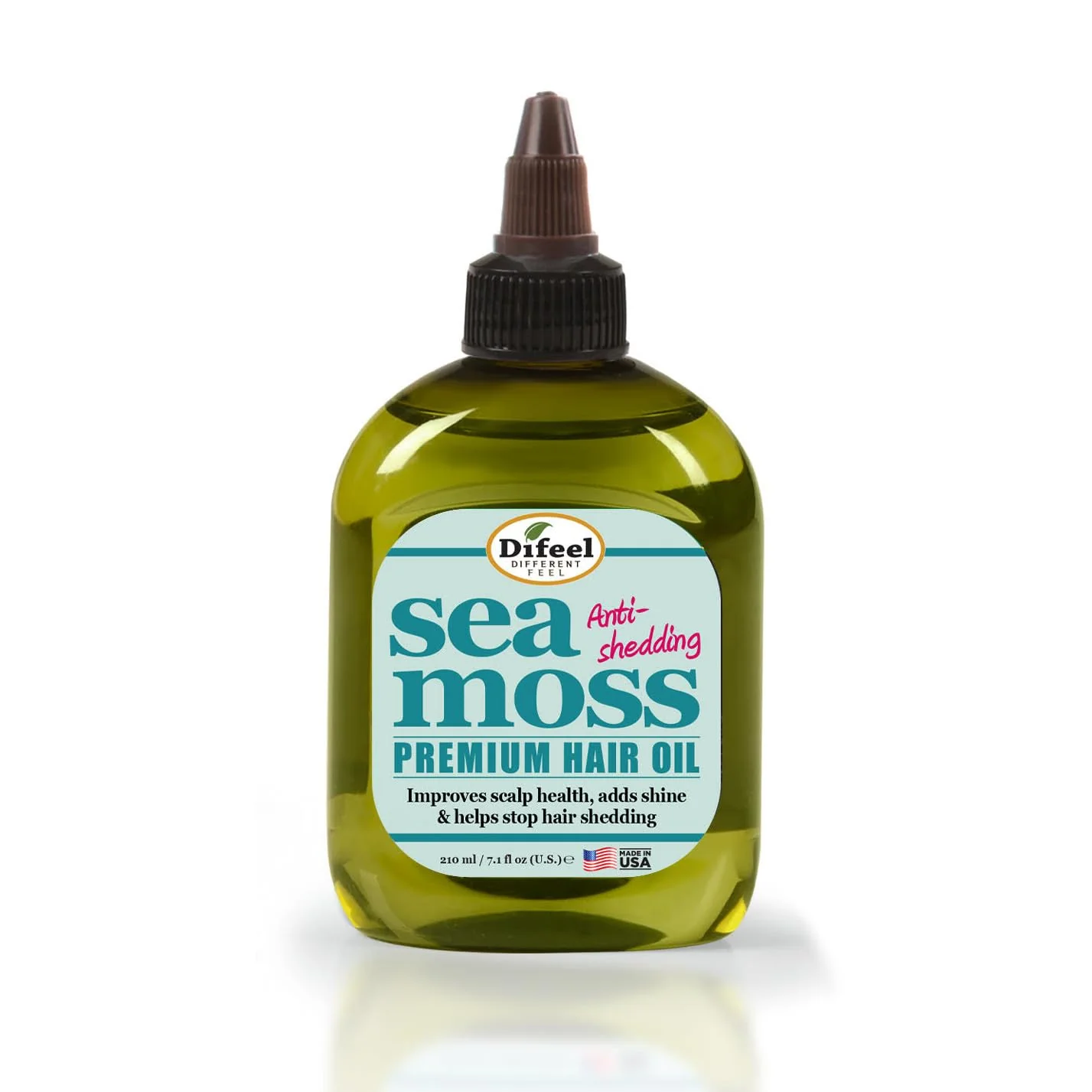 Smart Difeel Premium Anti-Shedding Hair Oil with Sea Moss - 7.1 oz For Hair Growth and Frizzy Damaged or Dry Hair Powerful