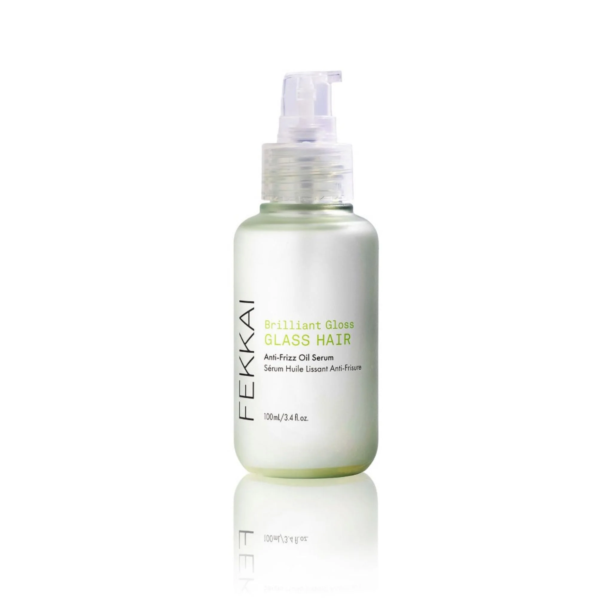 Classic Fekkai Brilliant Gloss Glass Hair Anti-Frizz Oil Serum - 3.4 oz - Shiny Glossy Hydration and Heat Protection - Salon Grade EWG Compliant Vegan World-Class