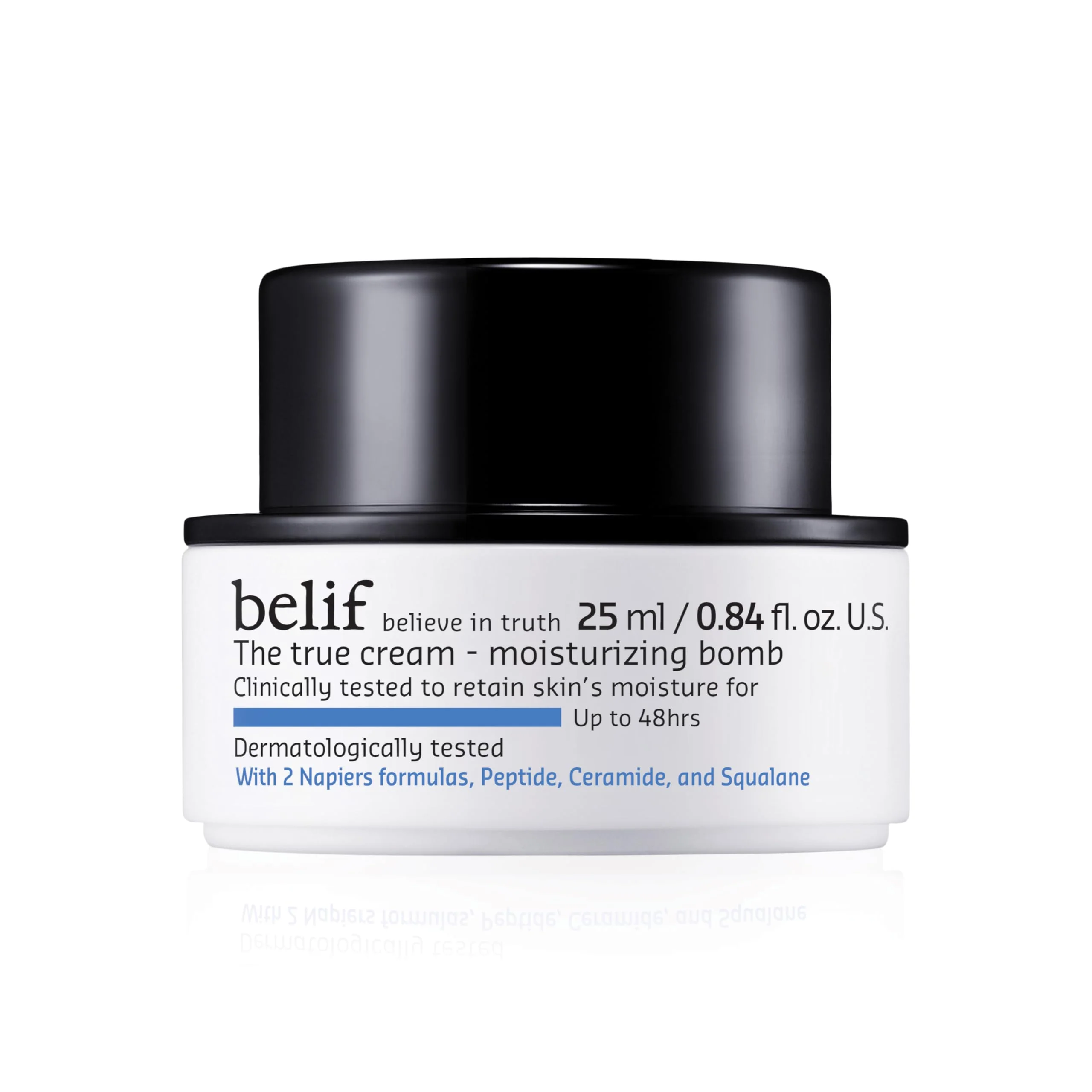 Enhanced belif Moisturizing Bomb - Daily Ceramide Moisturizer with Peptide Squalane 48hr Hydration Anti-Aging Cream Milky Lightweight Restores Skin Fine Crafted