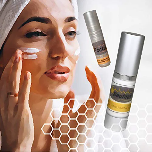 Practical 2 Beetinols Anti aging serums 15ml bottle 5ml Roller Ball applicator - Day Night Eye Face Serum Bee Venom Retinol Peptides Hyaluronic Unique