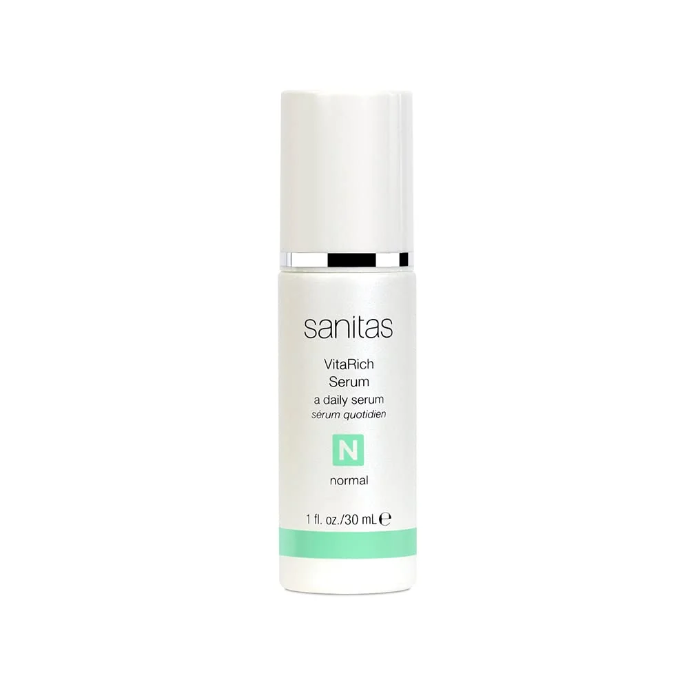 Easy-to-Use Sanitas Skincare VitaRich Serum Hydrating Reparative Serum Multivitamin Blend Vegan Squalane 1 Ounce Artisan