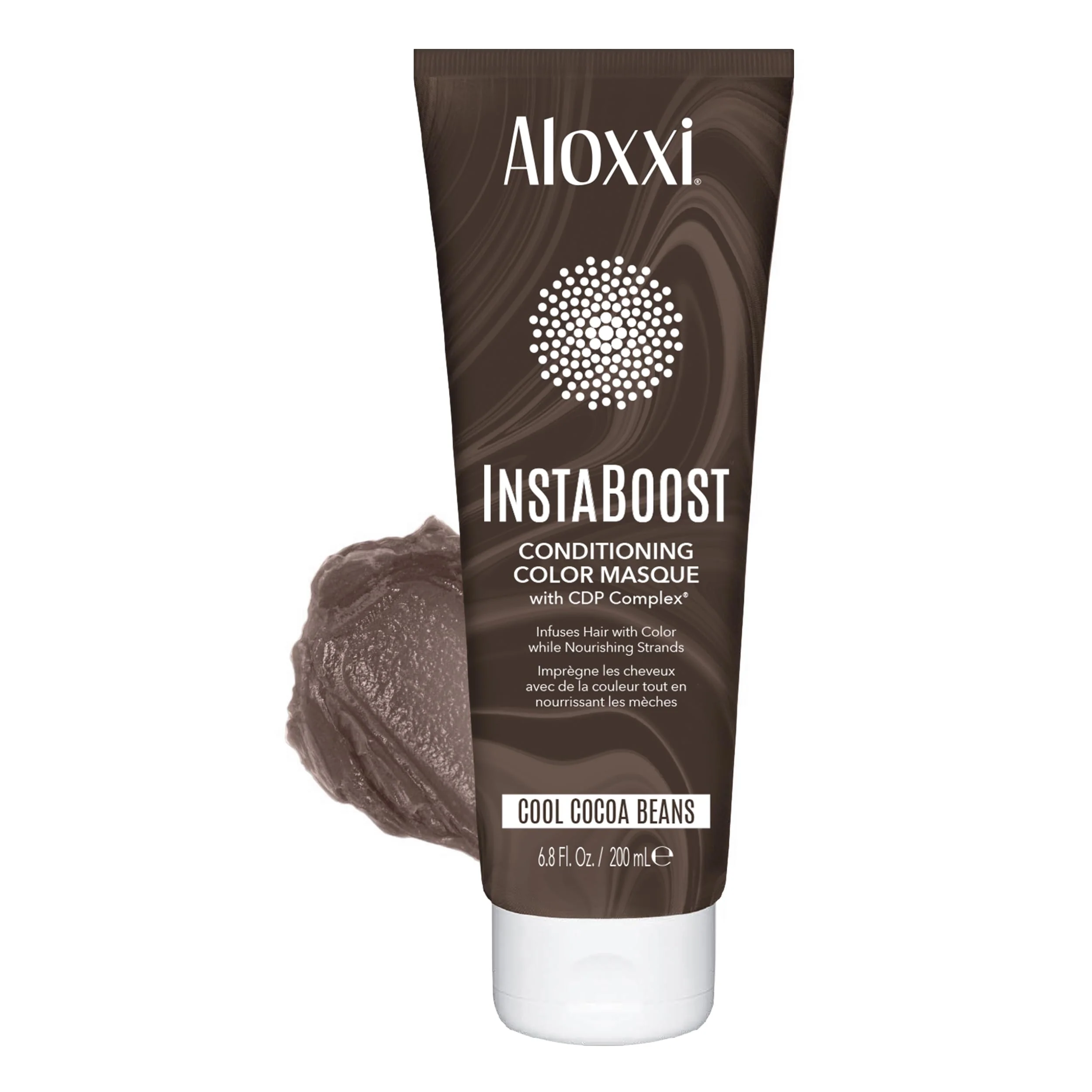 Original Design ALOXXI InstaBoost Conditioning Color Mask in Cool Cocoa Beans Deposits Dark Brown Color and Deeply Conditions Hair 6.8 Fl Oz Artisan