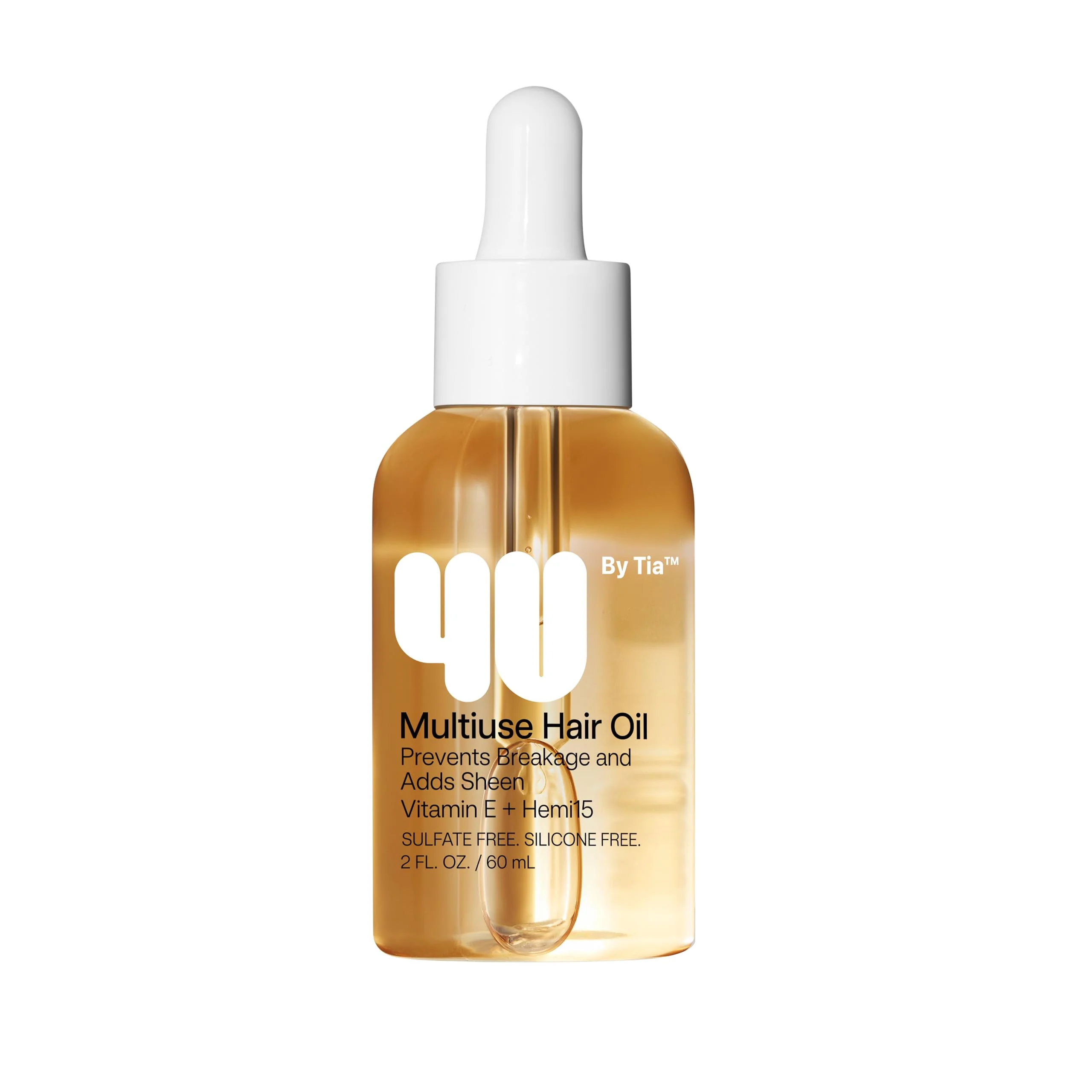 Top-Quality 4U by Tia Multi-Use Hair Oil - 3A-4C Hair Type HEMI15 Vitamin C Hair Balm - Nourish Repair Frizz Control Natural Ingredients 2 fl oz Relaxed