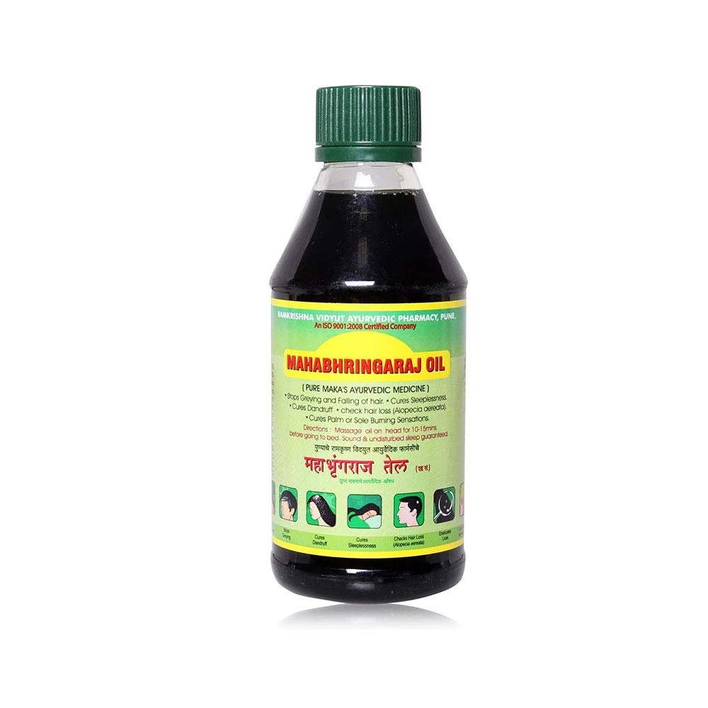 Contemporary Mahabhringraj Ramakrishna Pharma Scalp Massaging Oil 200 ml Durable