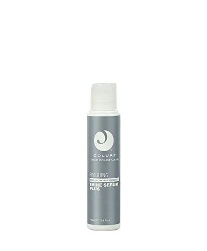 Authentic COLURE Shine Serum Plus ‚Dramatic Lustrous Gloss Frizz Eliminator ‚Thermal Color-Safe Heat Protectant Serum ‚Vegan 3.4 oz