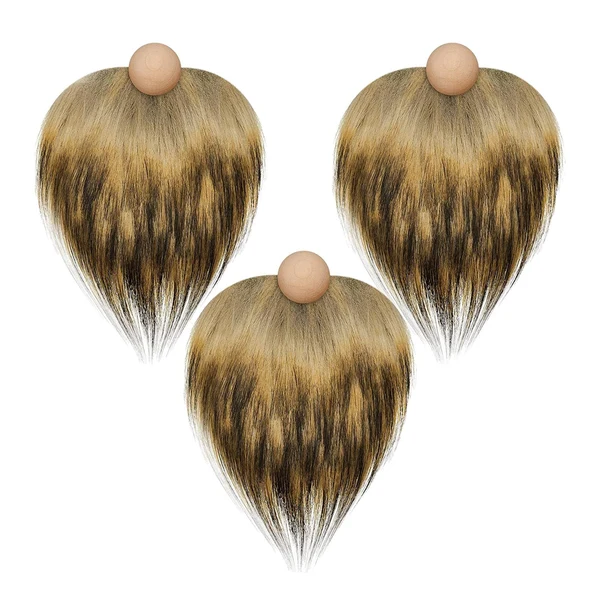 Authentic Maxbell 3x Gnome Beards Wooden Balls Wood Nose Ornament Christmas Decoration Style C Quality