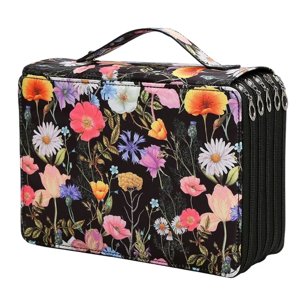 Artisan Maxbell Big Capacity Pencil Case Pen Bag Organizer Multipurpose Pouch Portable Black Functional
