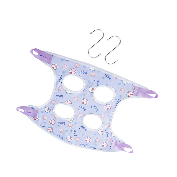 Efficient Maxbell Pet Grooming Hammock Hanging Comfortable Bath Towel for Dogs Nail Trimming Purple Medium Fine Crafted