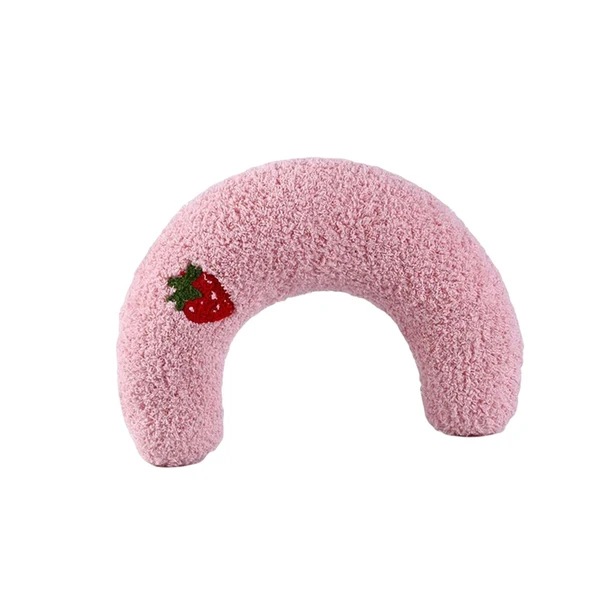 Relaxed Maxbell Pet Neck Pillow Cushion Stuffed Chewing Toy Plush for Dog Kitten Cat Pink Exclusive