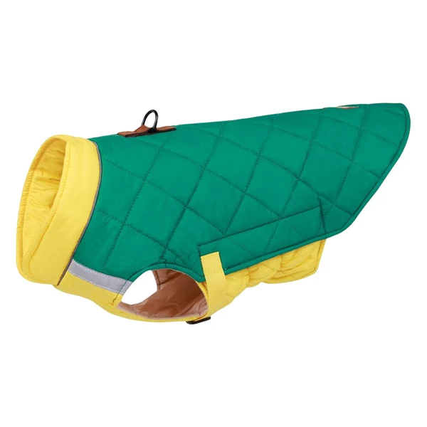 Trendy Maxbell Warm Dog Clothes Dog Vest for Pet Supplies Autumn Cold Weather Green Yellow Next-Generation