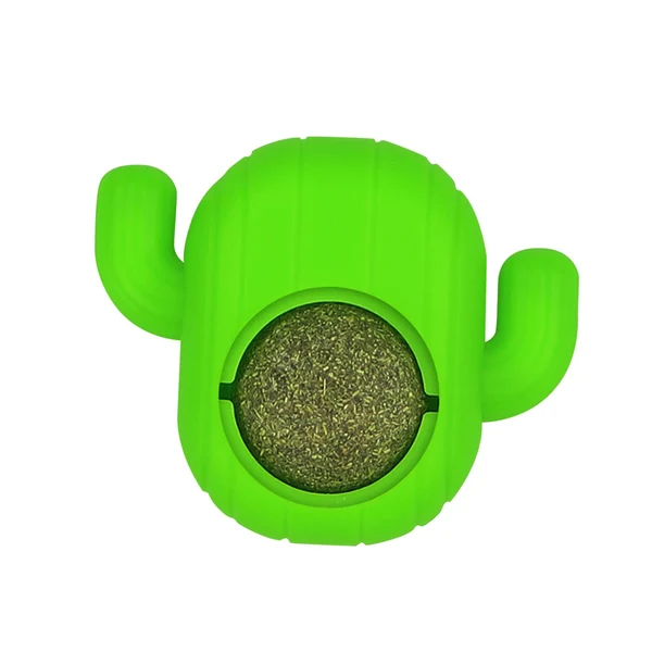 Refined Maxbell Catnip Ball Rotatable Treat Kitten Chew Toy Edible Cat Toys Cat Licking Ball Detailed