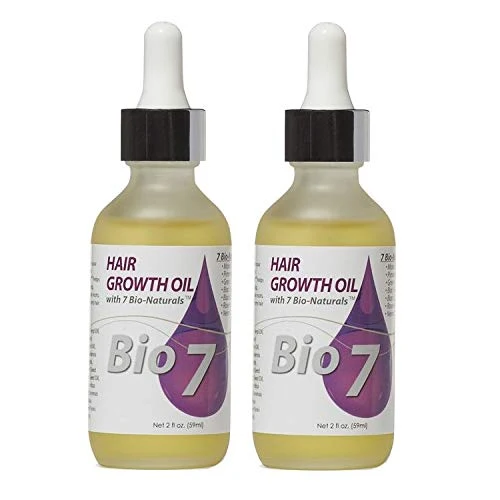 Recyclable By Natures Bio 7 Hair Growth Oil 2 Oz 2 pack Top-Quality