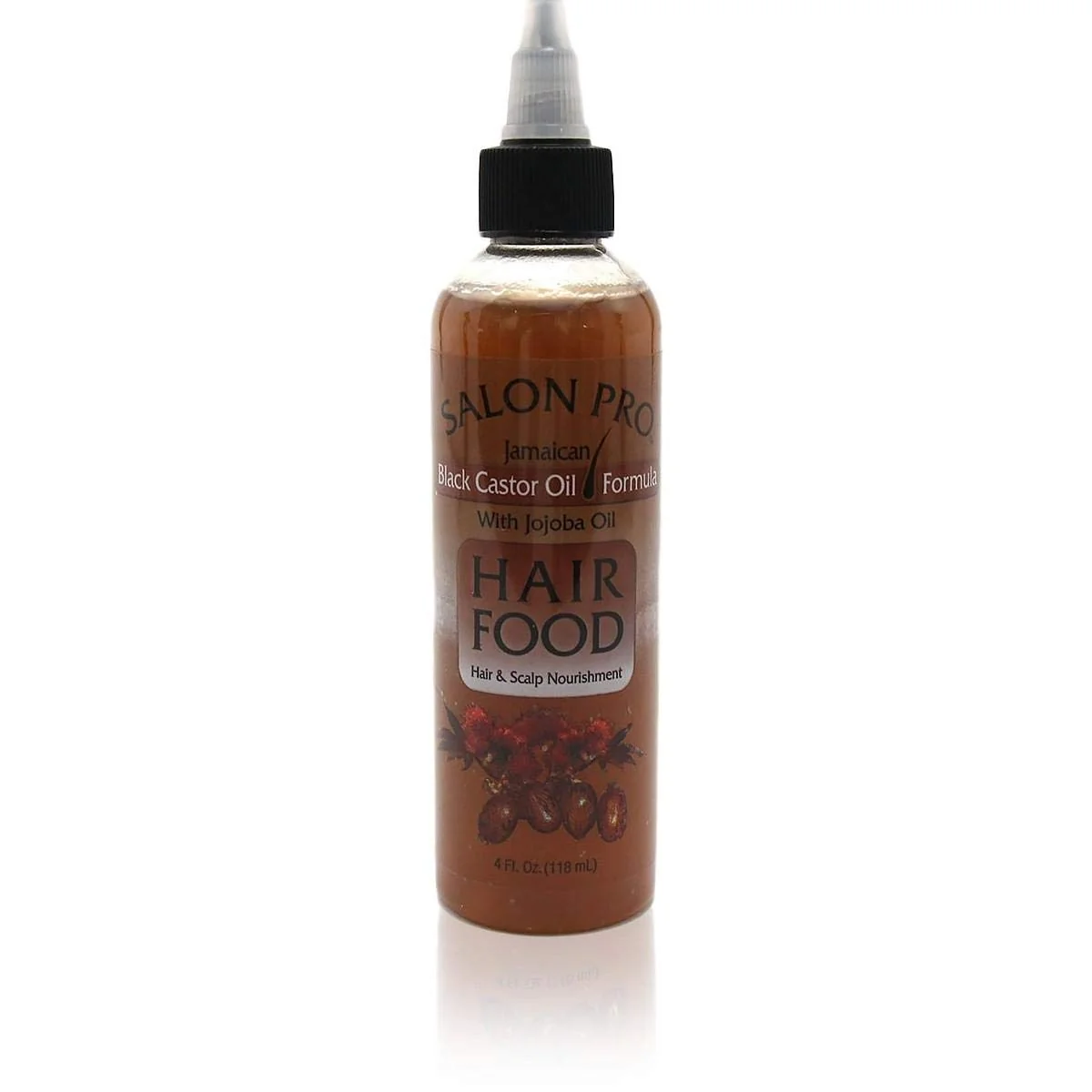 Original Salon Pro Black Castor Oil Formula with Jojoba Oil Hair Food 4 Oz Pack of 2 Superior