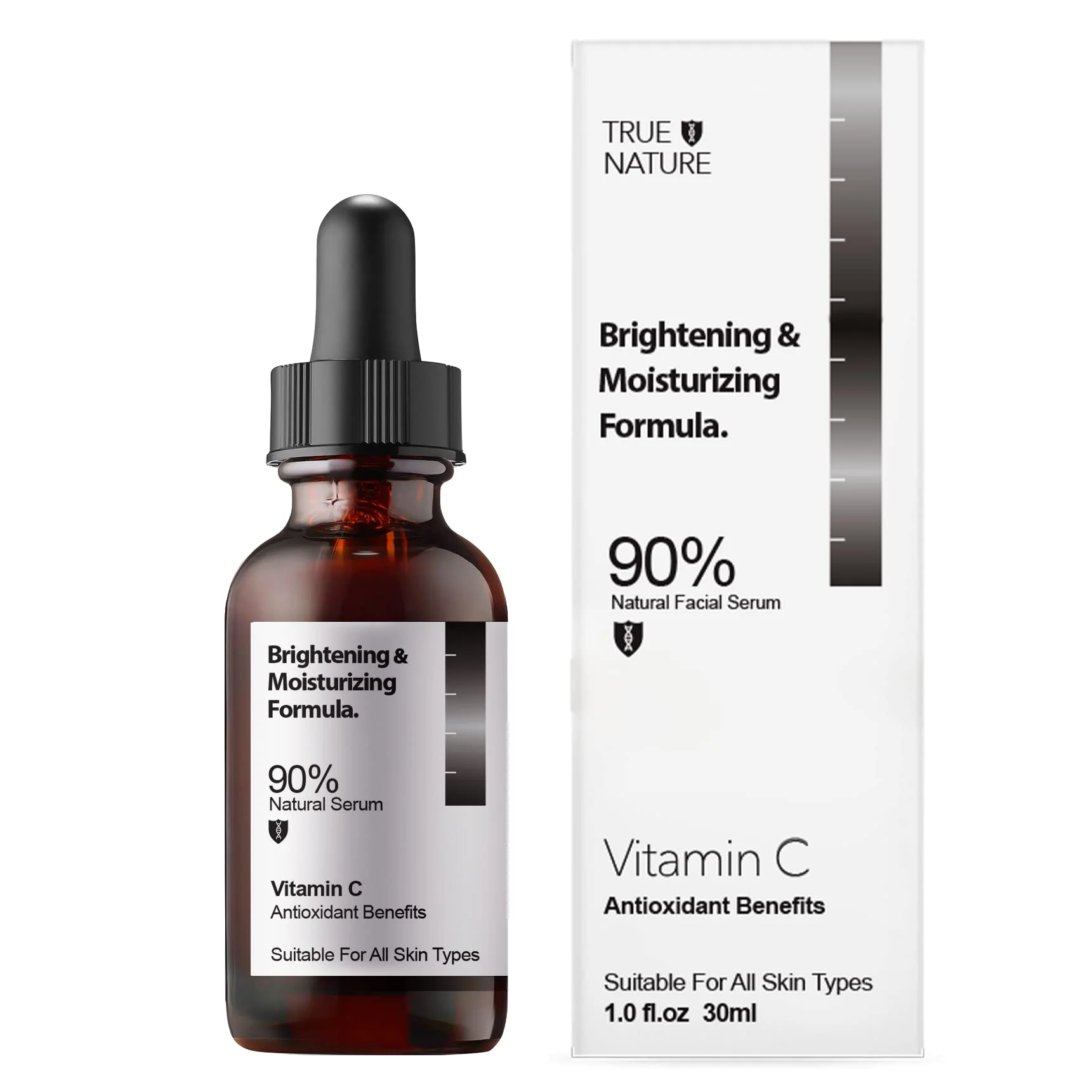 High-Quality Anti Aging Facial Serum Sensivite Skin Face 30ml 1fl oz by TRUE NATURE SKINCARE Vitamin C Hyaluronic Acid Daily Skincare Collagen Peptide Vitamin C Exclusive