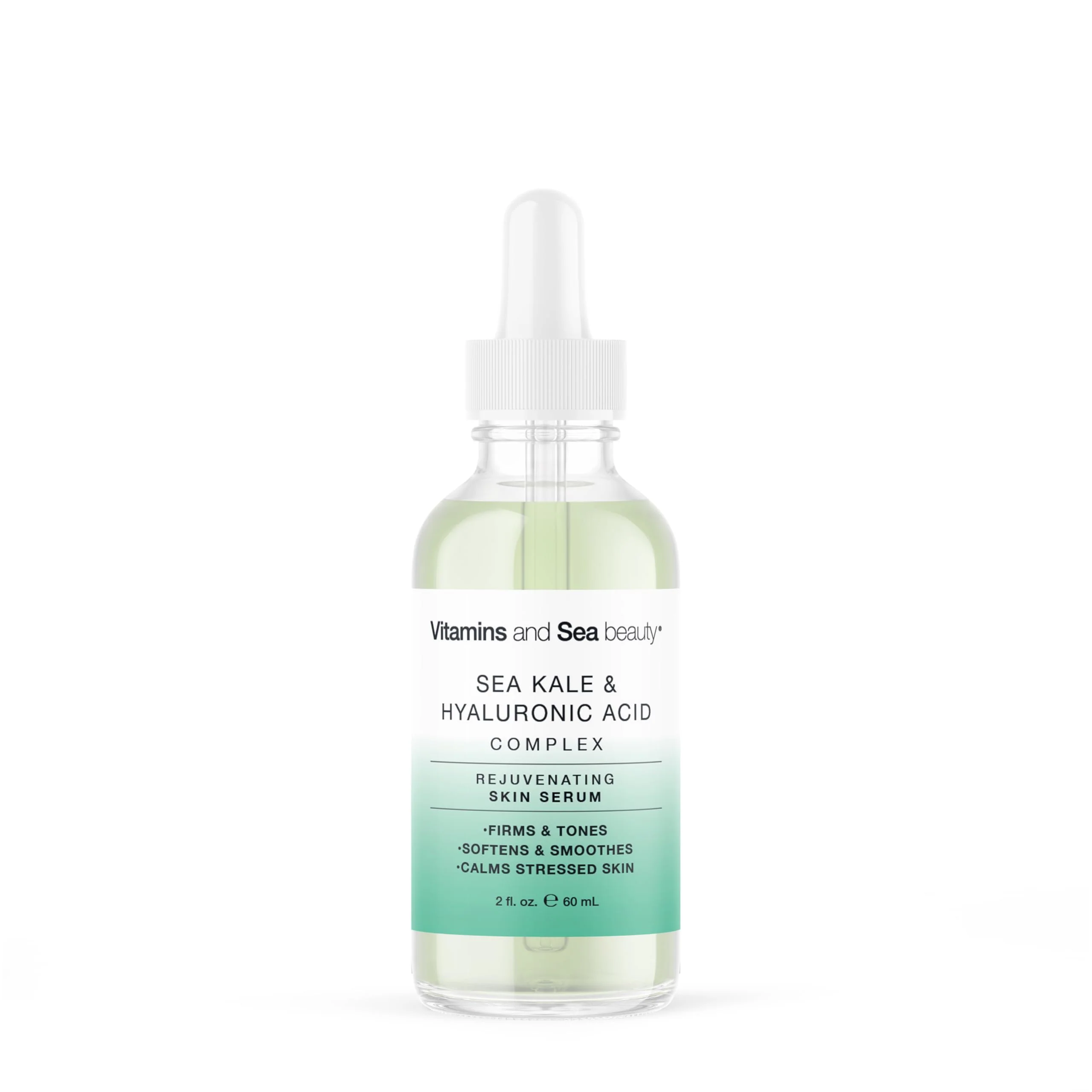 Stylish Rejuvenating Skin Serum with Sea Kale Hyaluronic Acid - Hydrating Calming Complex for Smooth Radiant Skin - 2 fl oz Prestigious