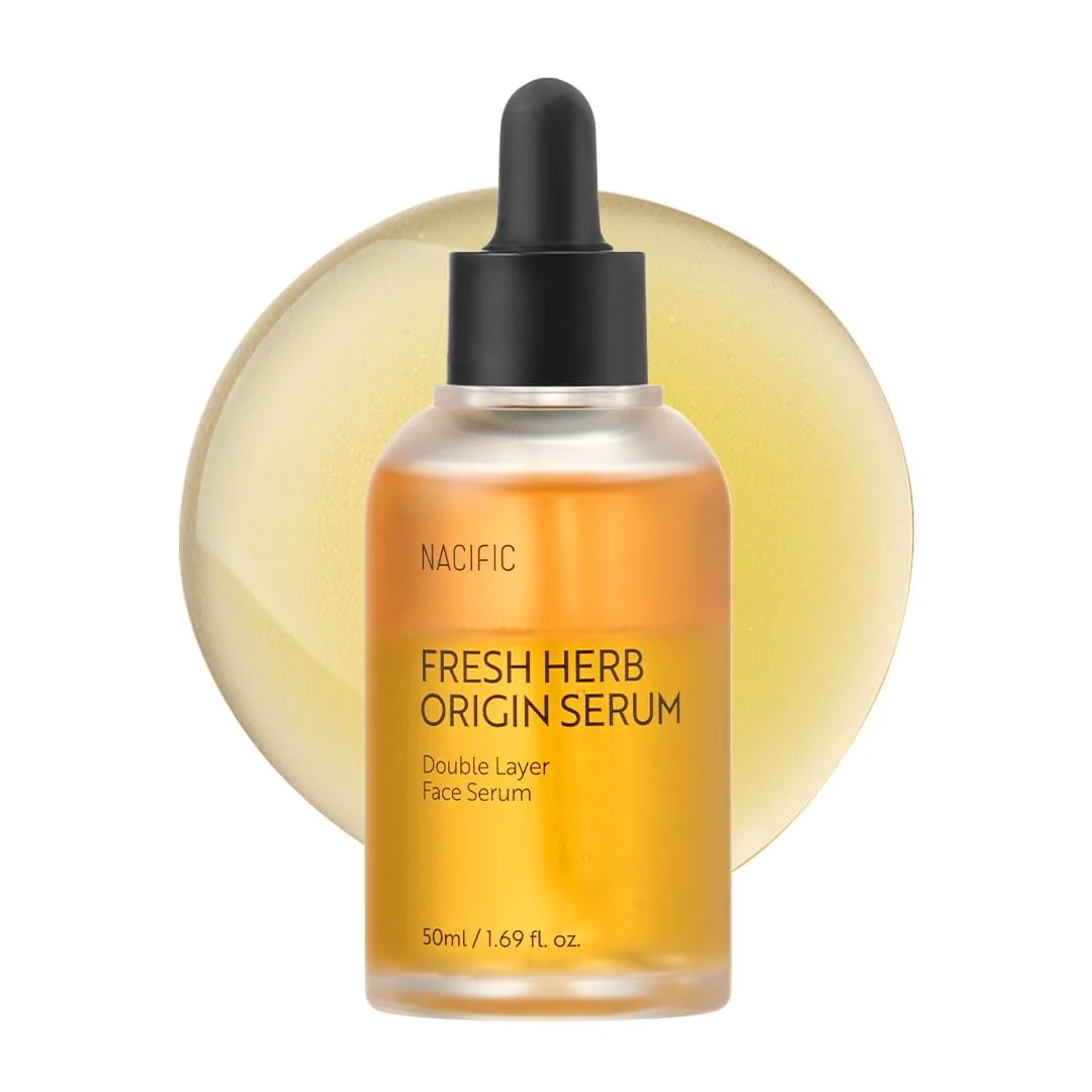 Natural NACIFIC Fresh Herb Origin Serum - Double Layer Bi-Phase Face Serum with GD 7 Complex for Oily Combination Skin - Vegan Gentle Hydrating Vitamin Powerful
