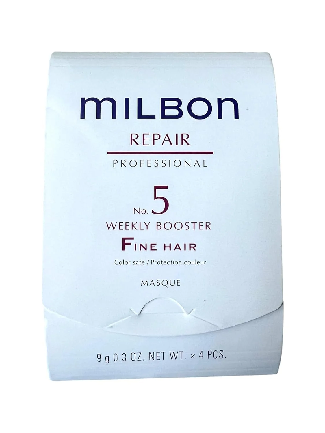 Unique Milbon Repair No. 5 weekly booster for Fine Hair Masque 4 x 0.3 Fl. Oz. Original