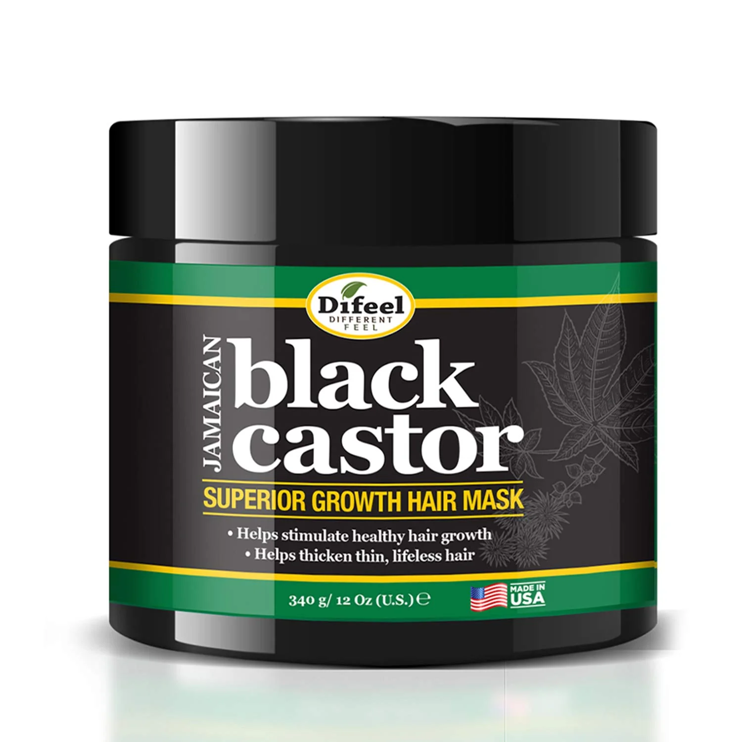 Reliable Difeel Superior Growth Jamaican Black Castor Oil Hair Mask 12 oz. Effective