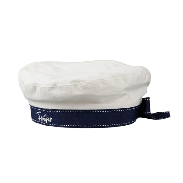 High-Quality Maxbell Cute Navy Sailor Hat Adjustable Cap Girl Stage Beach White Secure