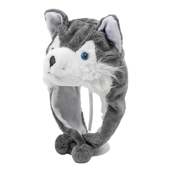 Traditional Maxbell Plush Animal Winter Hat Party Women Men Novelty Kids Headgear Husky Beanie Professional