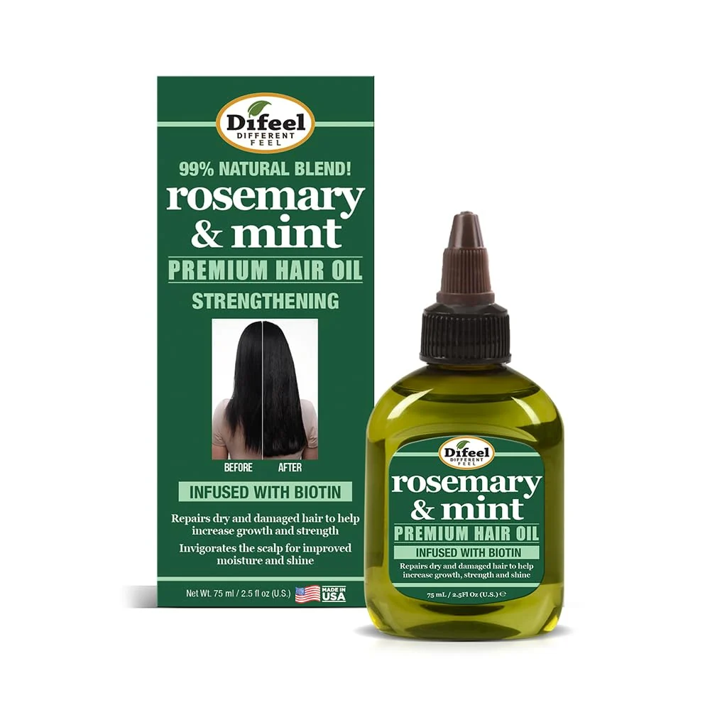 Effective Difeel Rosemary and Mint Premium Hair Oil with Biotin 2.5 oz. Proven