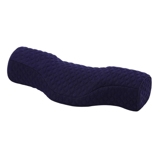 Smooth Maxbell Neck Pillow Ergonomic Comfortable Massaging Portable for Home Waist Bedroom Navy Blue Soft