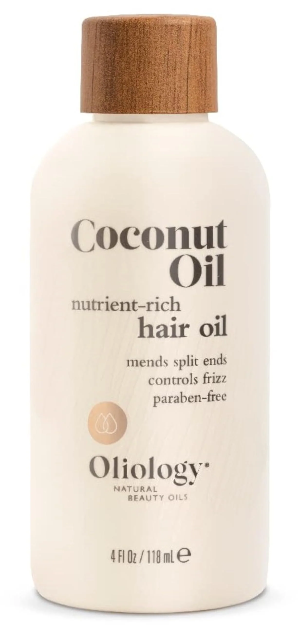 Long-Lasting Oliology Coconut Hair Oil - Meds Split Ends Controls Frizz Hydrates Softens - Lightweight Formula Helps Repair Distressed Hair from Heat Styling Carefully Designed