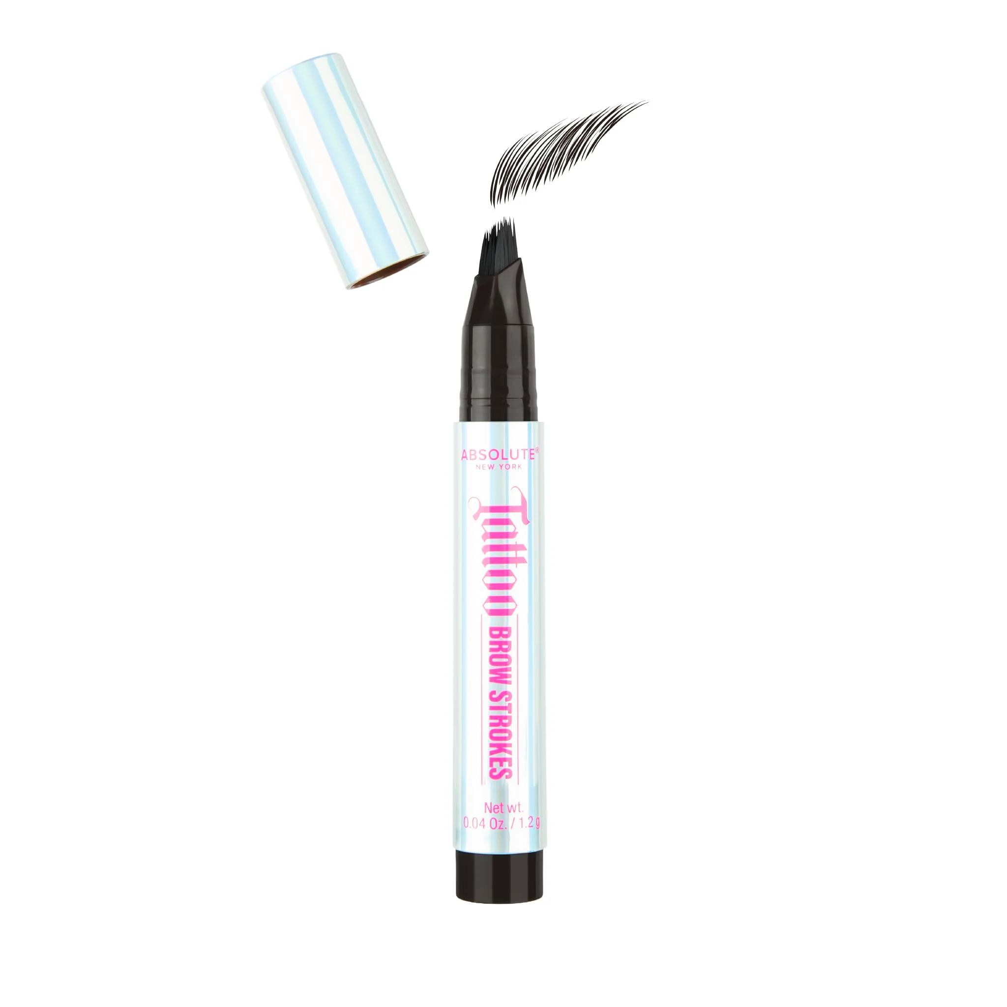 Lightweight Absolute New York Tattoo Brow Strokes Natural Mirco Bladed Effect Define and Brows MEBT01 Black High-Grade