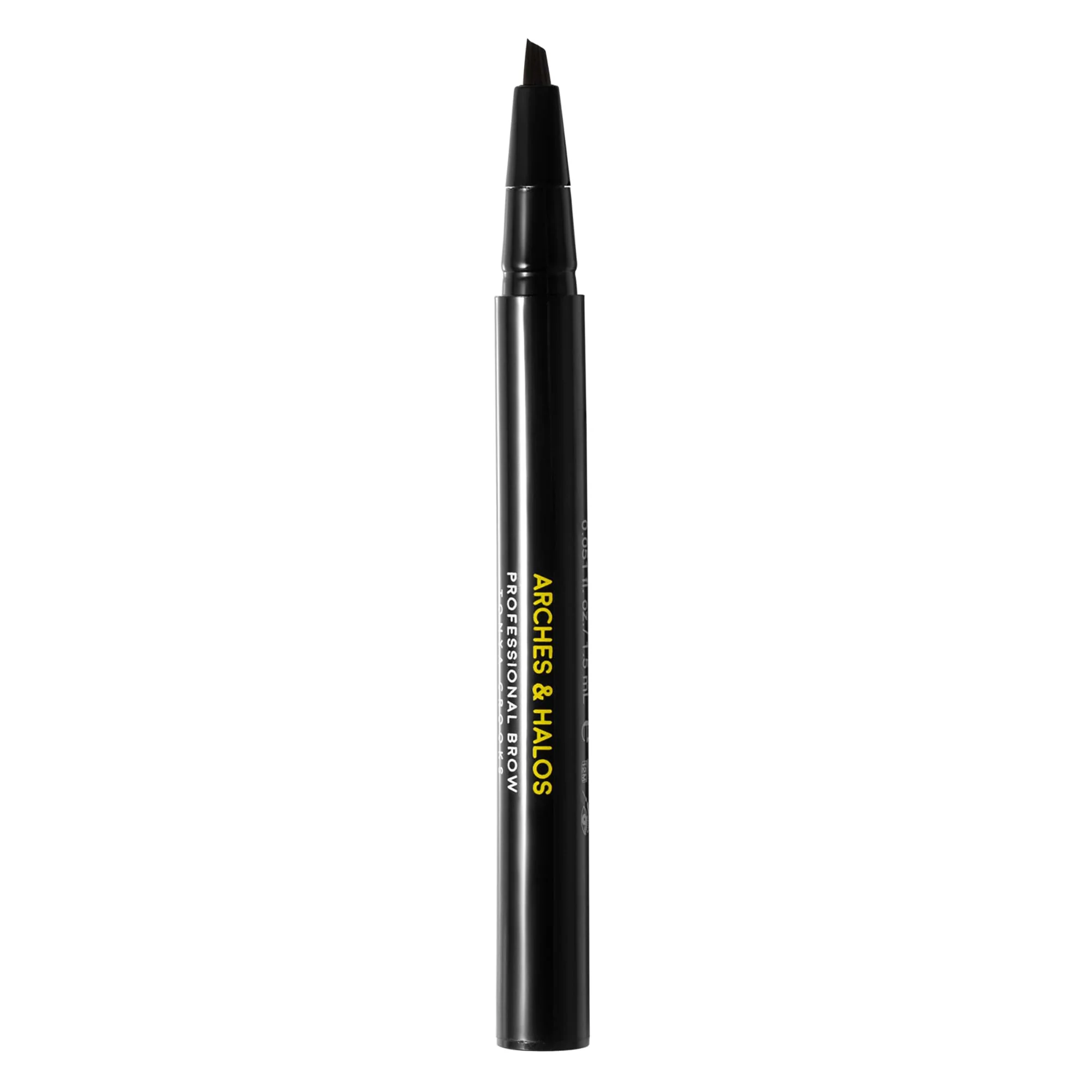 Versatile Arches and Halos Angled Bristle Tip Waterproof Brow Pen - Water Based and Smudge Proof Eyebrow Pencil - Extended Wear - Espresso - 0.051 oz Prestigious