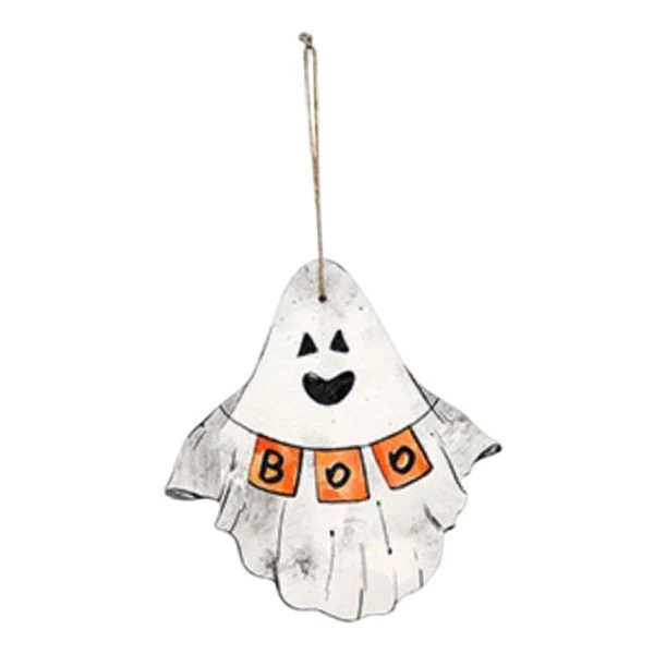 Green Maxbell Halloween Hanging Sign Decorative Sign Funny White for Door Window Porch Demon Recyclable