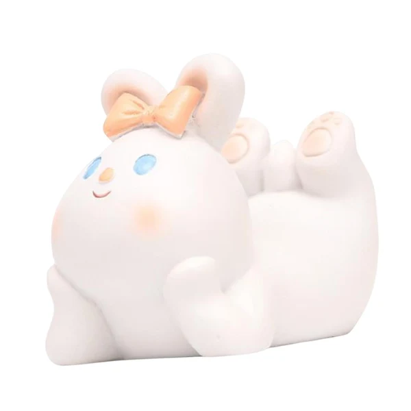 Smooth Maxbell Cute Desktop Phone Holder Resin Craft Animal Statue Desk Cellphone Stand Rabbit Secure